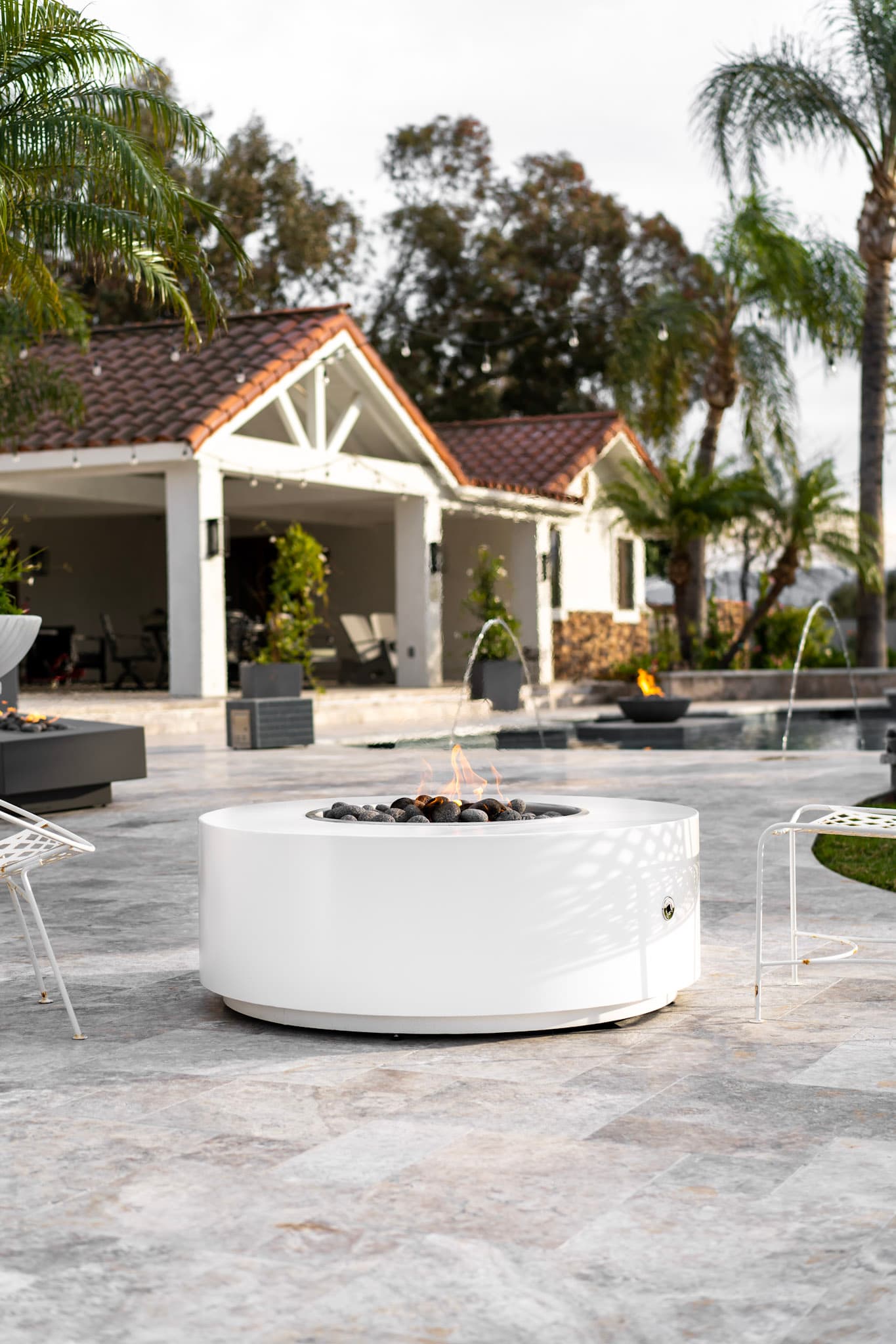 The Outdoor Plus Unity 48-Inch Round 65,000 BTU Stainless Steel Propane Gas Fire Pit Table with Plug & Play Ignition thumbnail 3