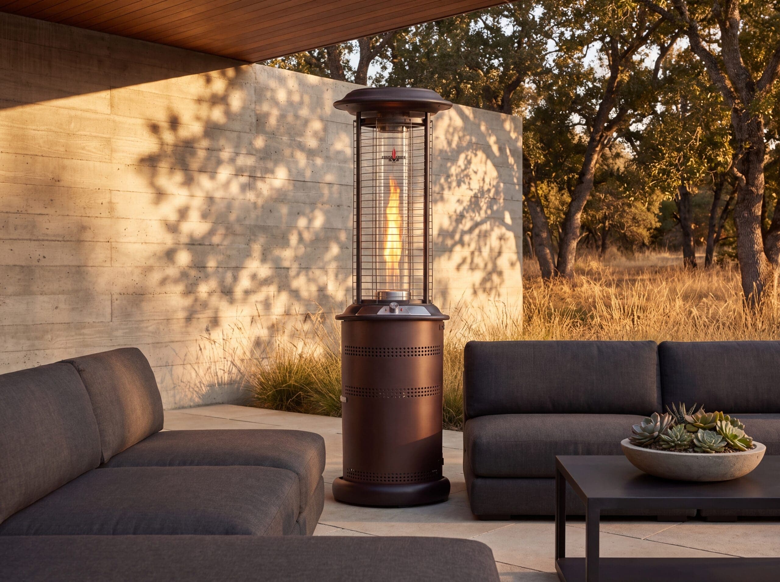 Lava Heat Italia Milano 36,000 BTU Gas Freestanding Patio Heater - Heritage Bronze thumbnail 4