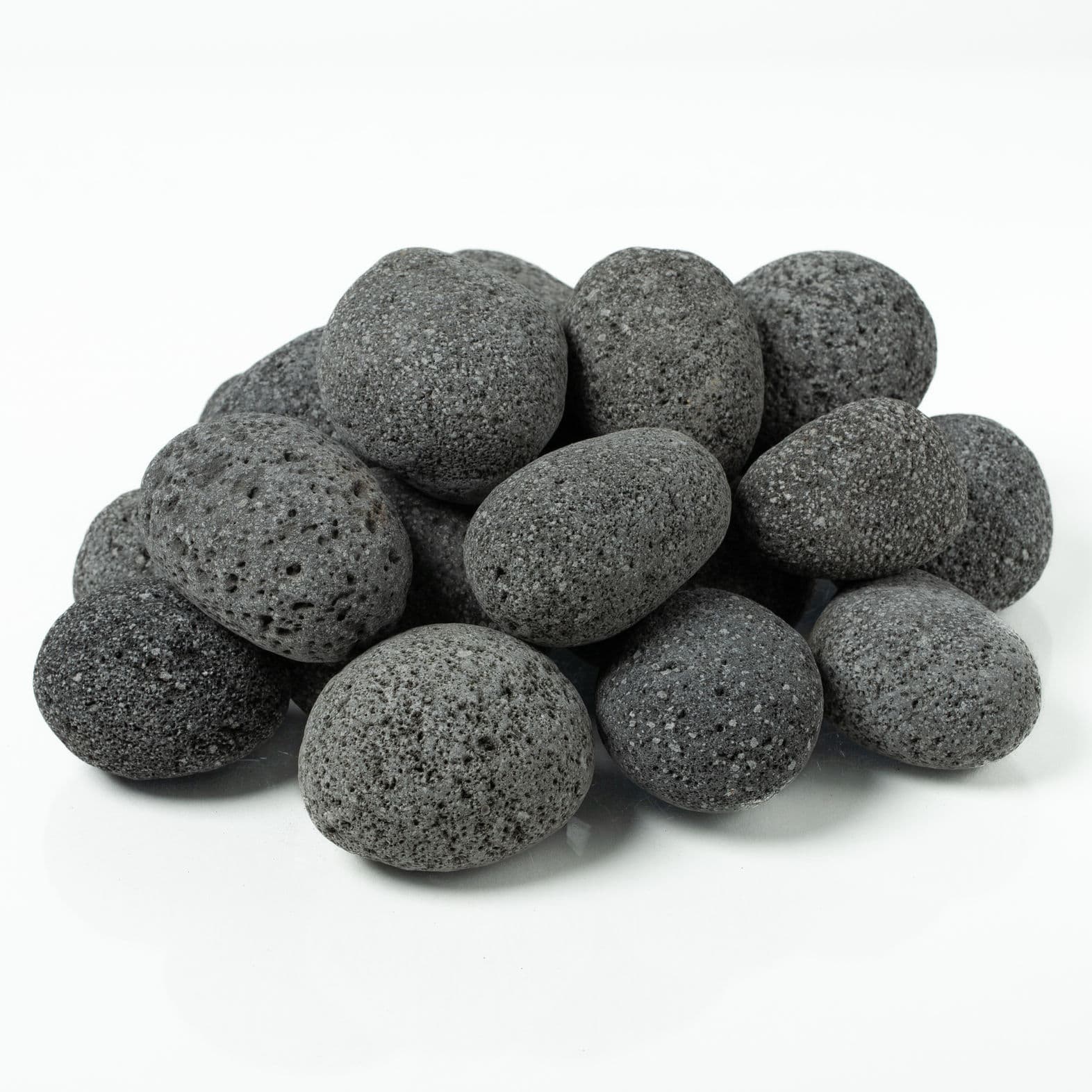 Lava Rock Direct Large Grey Tumbled Fire Pit Lava Rock (2" - 4") thumbnail 2