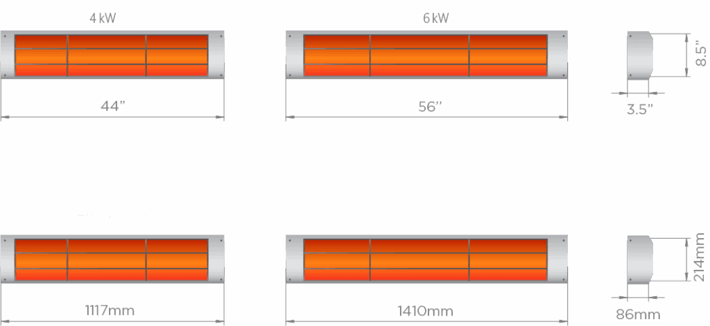Bromic Heating Cobalt Smart Heat Dual Element Infrared Heater thumbnail 5