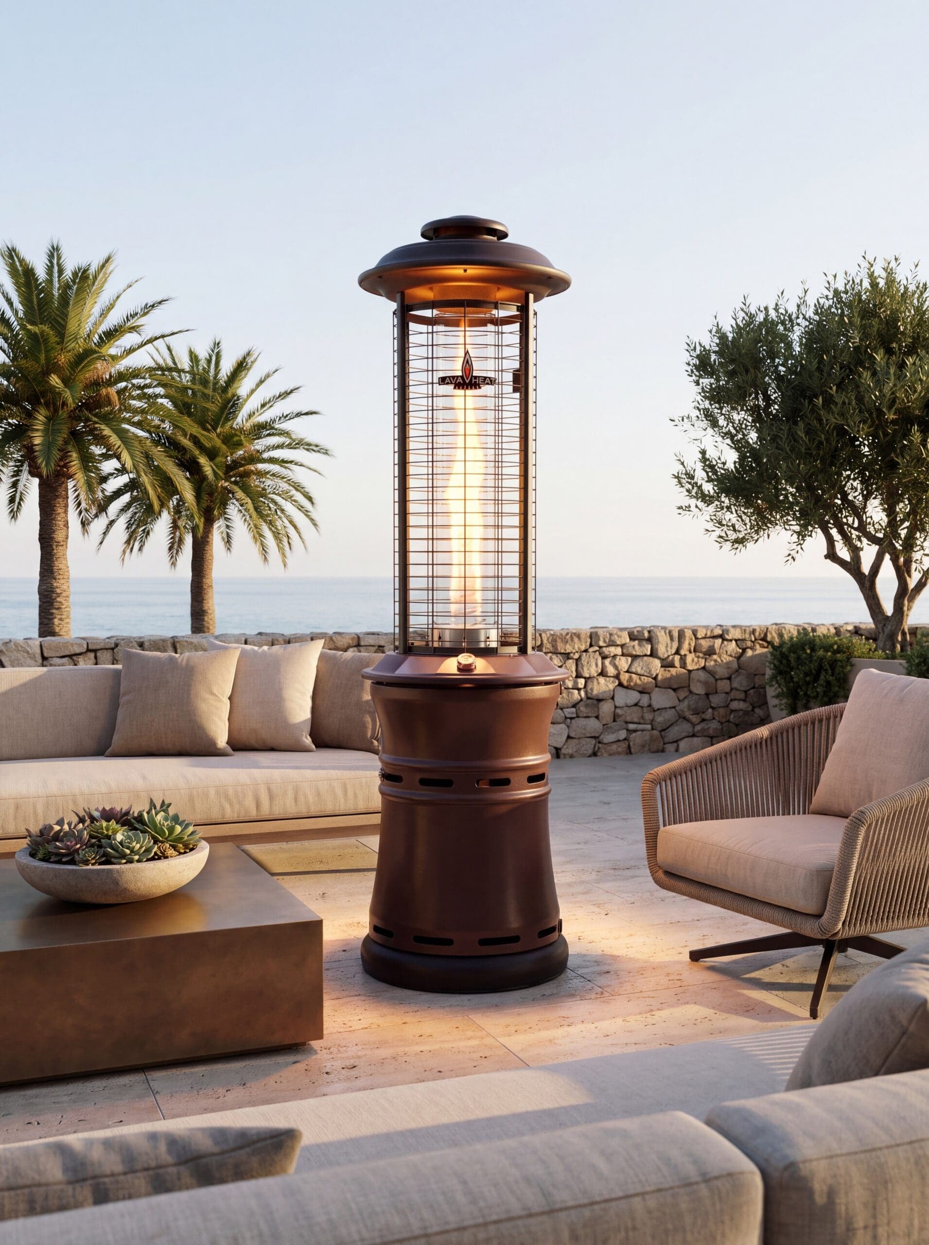 Lava Heat Italia Ember 36,000 BTU Gas Collapsible Patio Heater - Heritage Bronze thumbnail 3