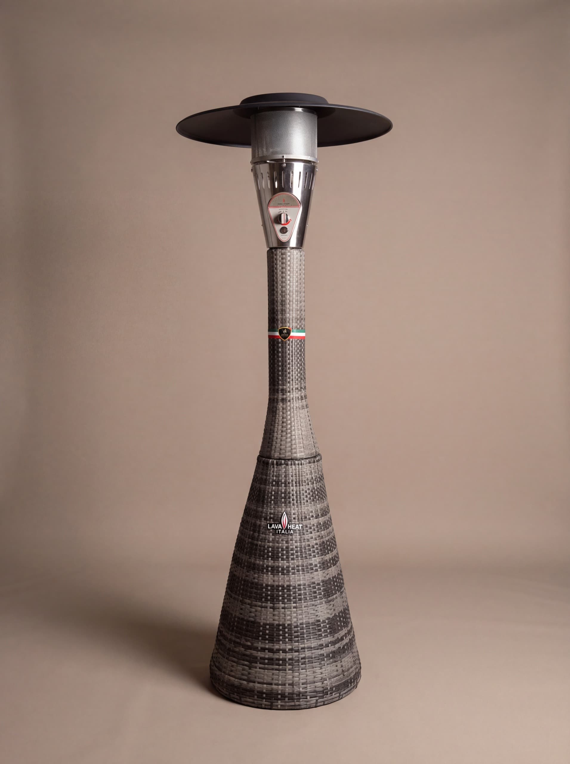 Lava Heat Italia Palermo 51,000 BTU Gas Rattan Patio Heater - Ash thumbnail 1