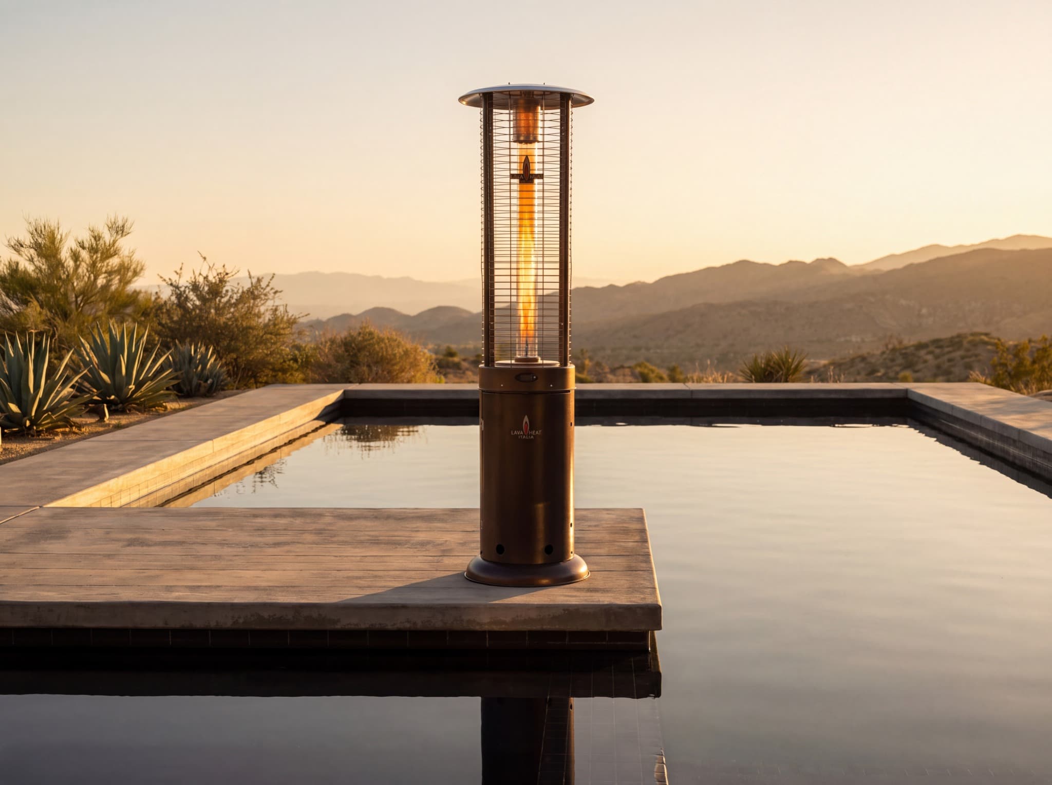 Lava Heat Italia Opus 56,000 BTU Gas Freestanding Flame Tower - Heritage Bronze thumbnail 2