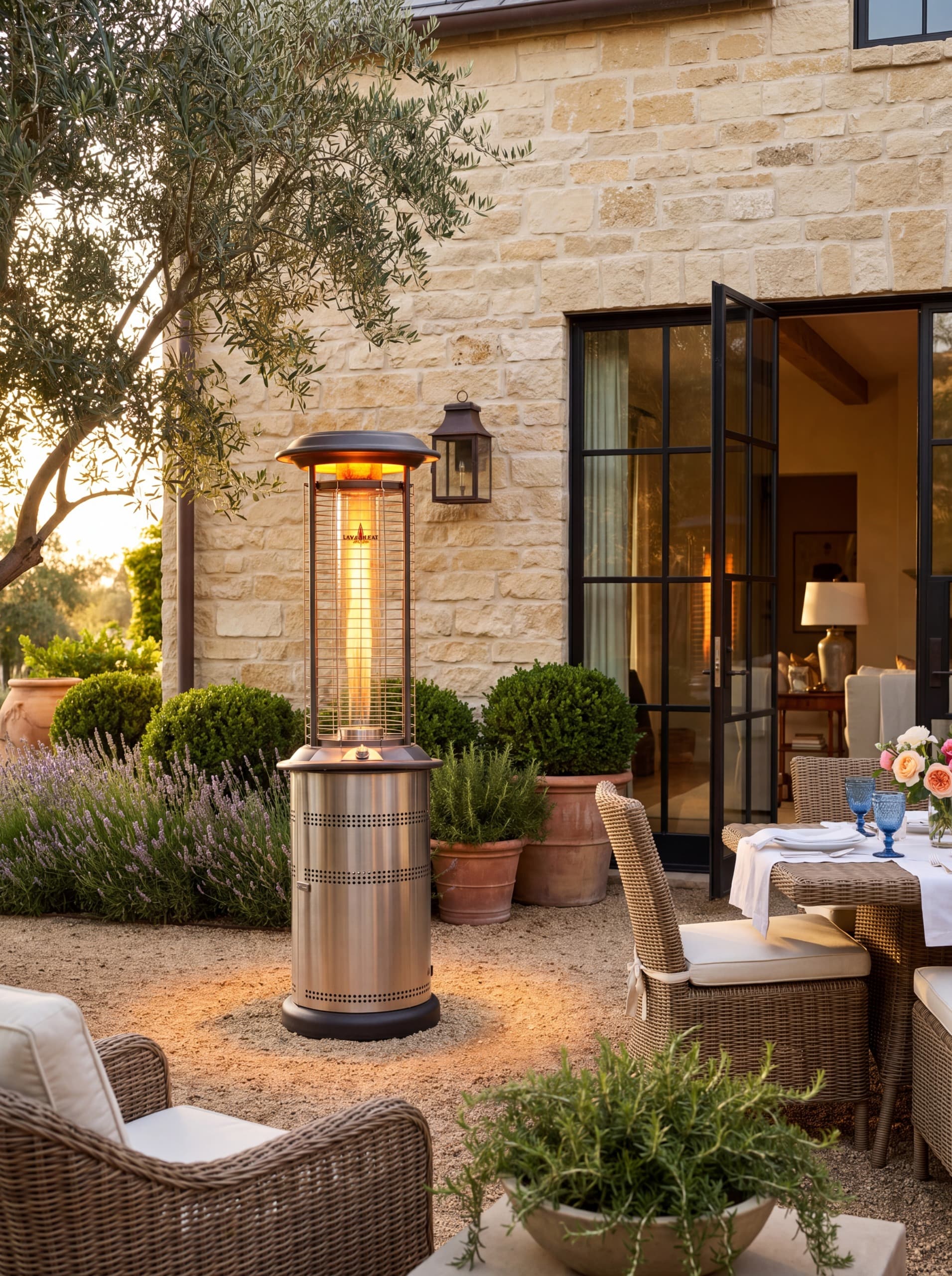 Lava Heat Italia Milano 36,000 BTU Gas Freestanding Patio Heater - Gunmetal thumbnail 2