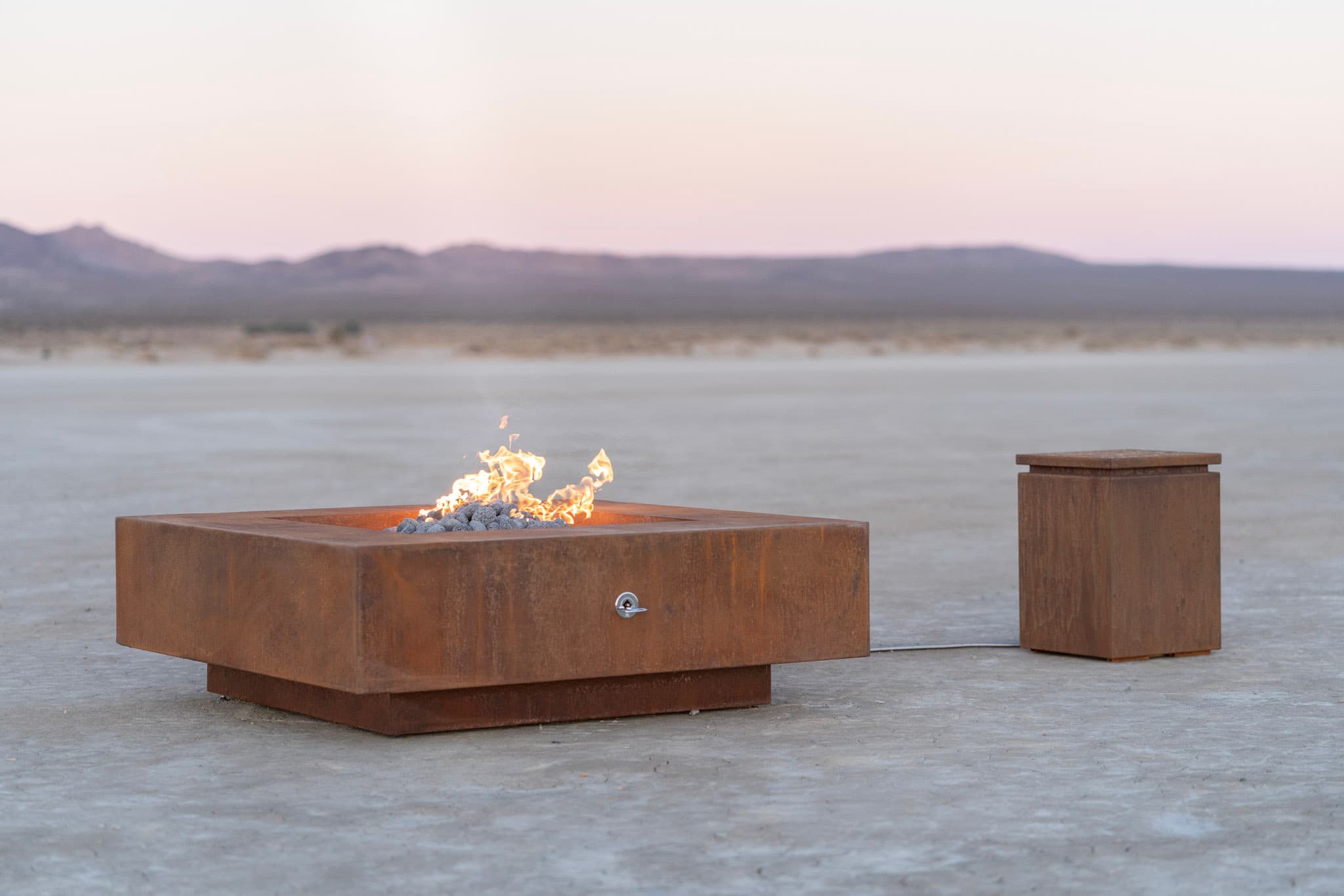 The Outdoor Plus Cabo 56-Inch Rectangular 65,000 BTU GFRC Concrete Propane Gas Fire Pit Table with Match Lit Ignition - Gray thumbnail 3