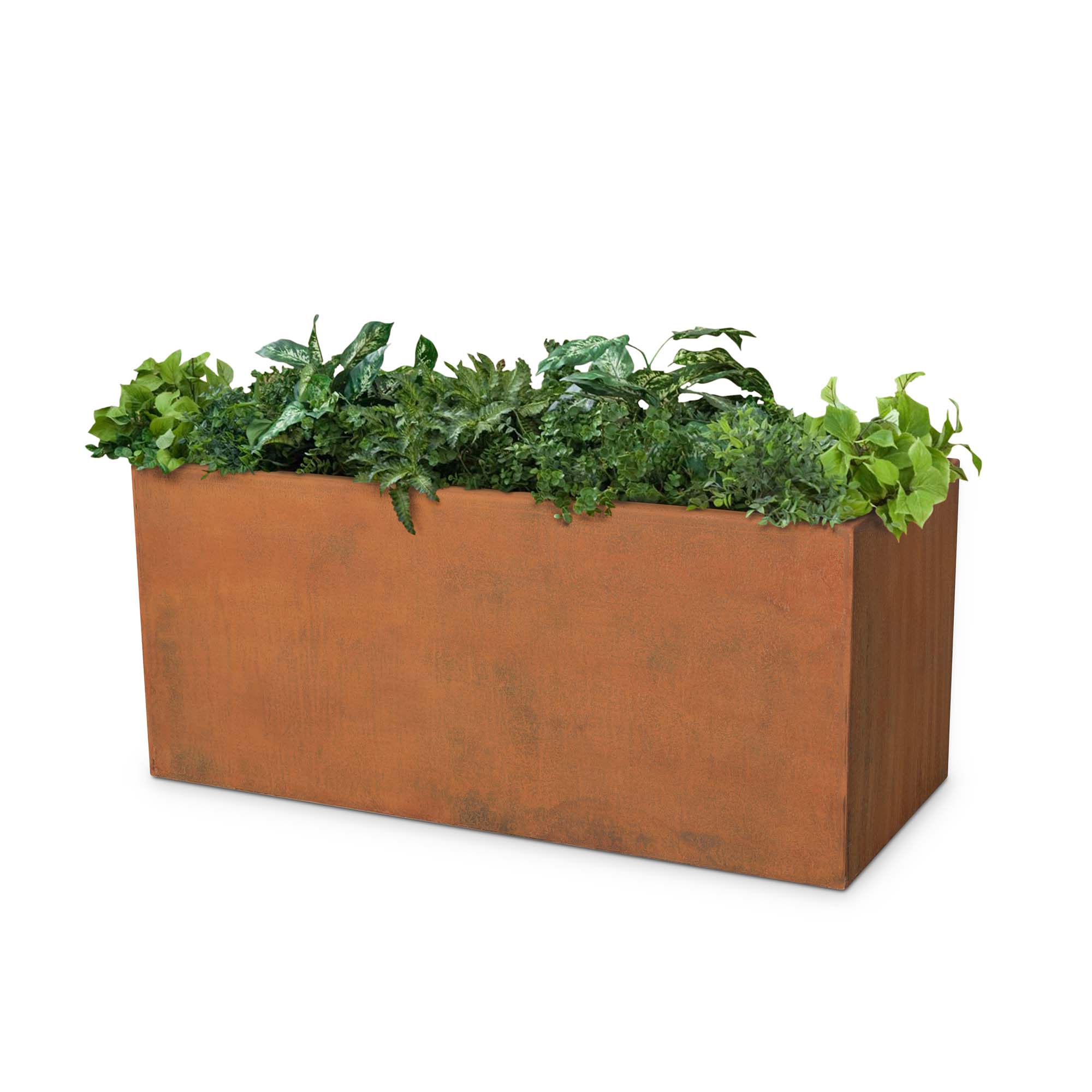 The Outdoor Plus Cabo 66-Inch Rectangular 65,000 BTU Corten Steel Natural Gas Fire Pit Table with Match Lit Ignition thumbnail 1