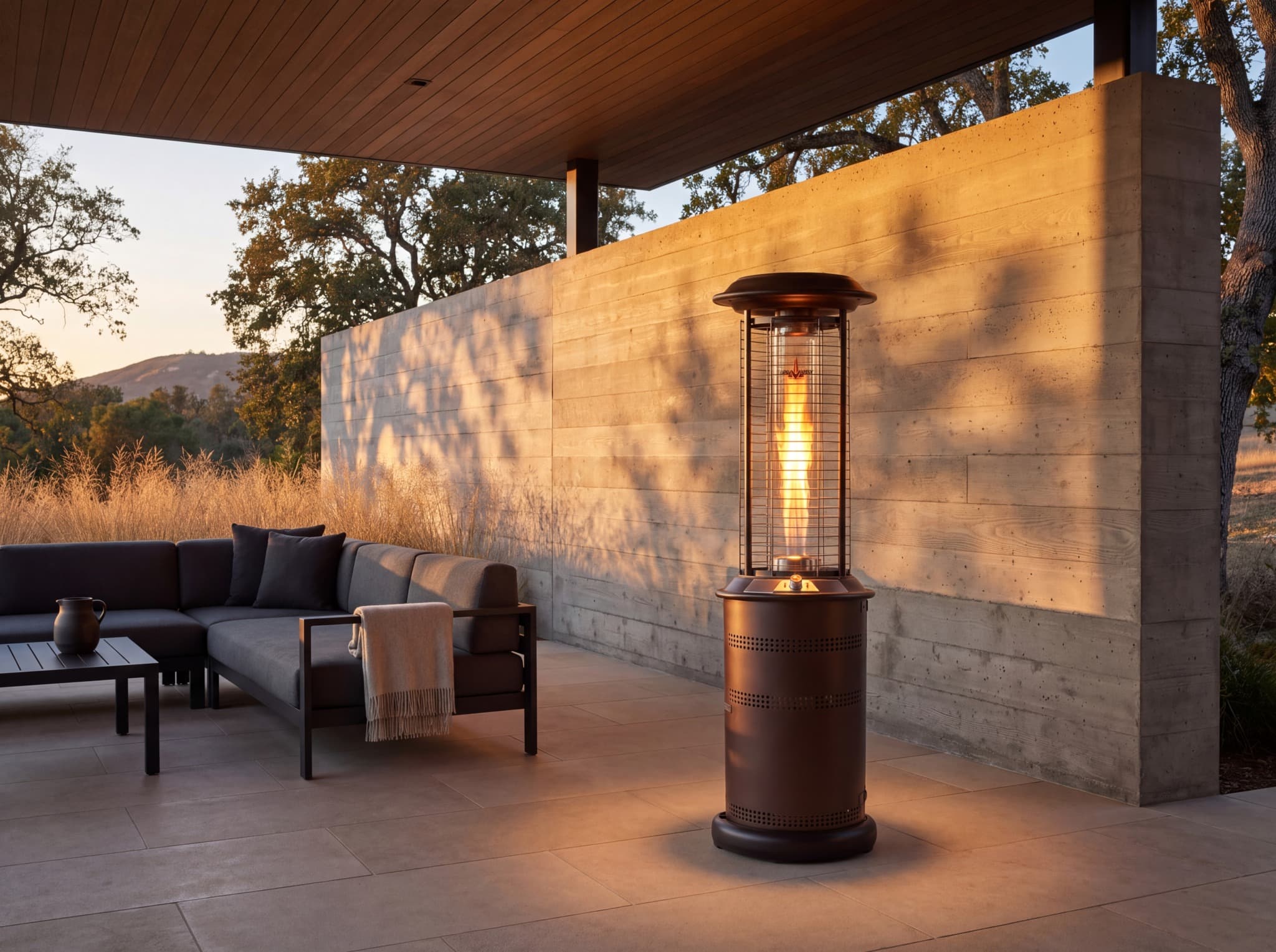 Lava Heat Italia Milano 36,000 BTU Gas Freestanding Patio Heater - Heritage Bronze thumbnail 6