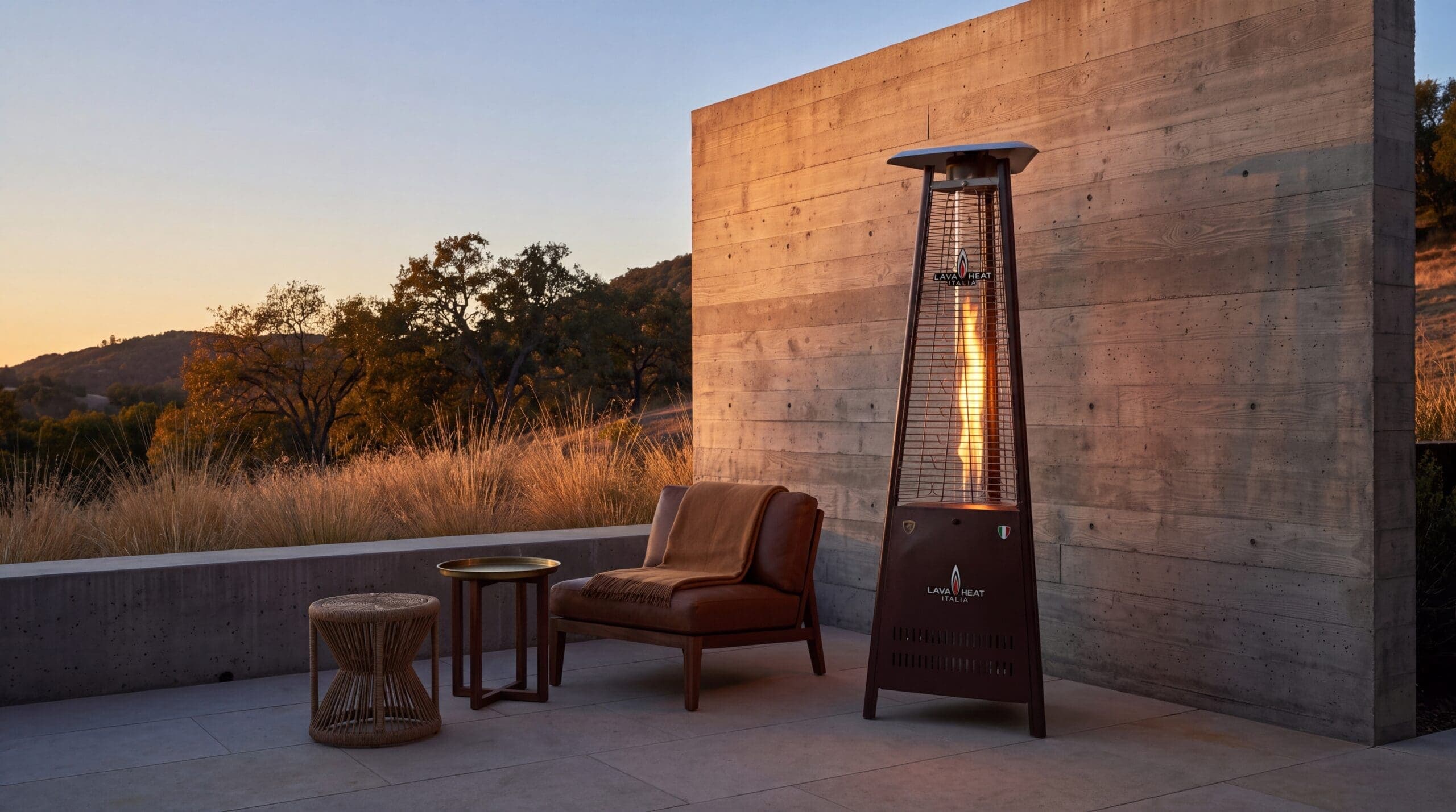 Lava Heat Italia Capri 42,000 BTU Gas Freestanding Patio Heater - Hammered Black thumbnail 5