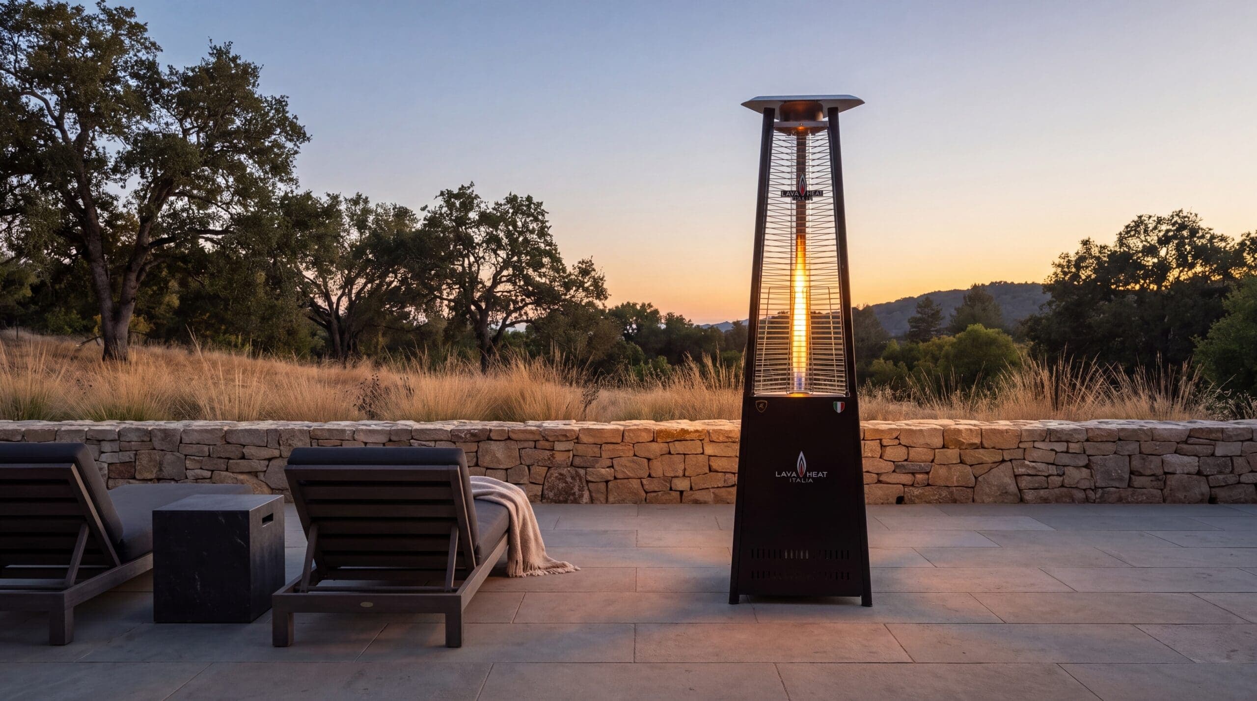 Lava Heat Italia Lava Lite 56,000 BTU Gas Freestanding Flame Tower - Hammered Black thumbnail 4