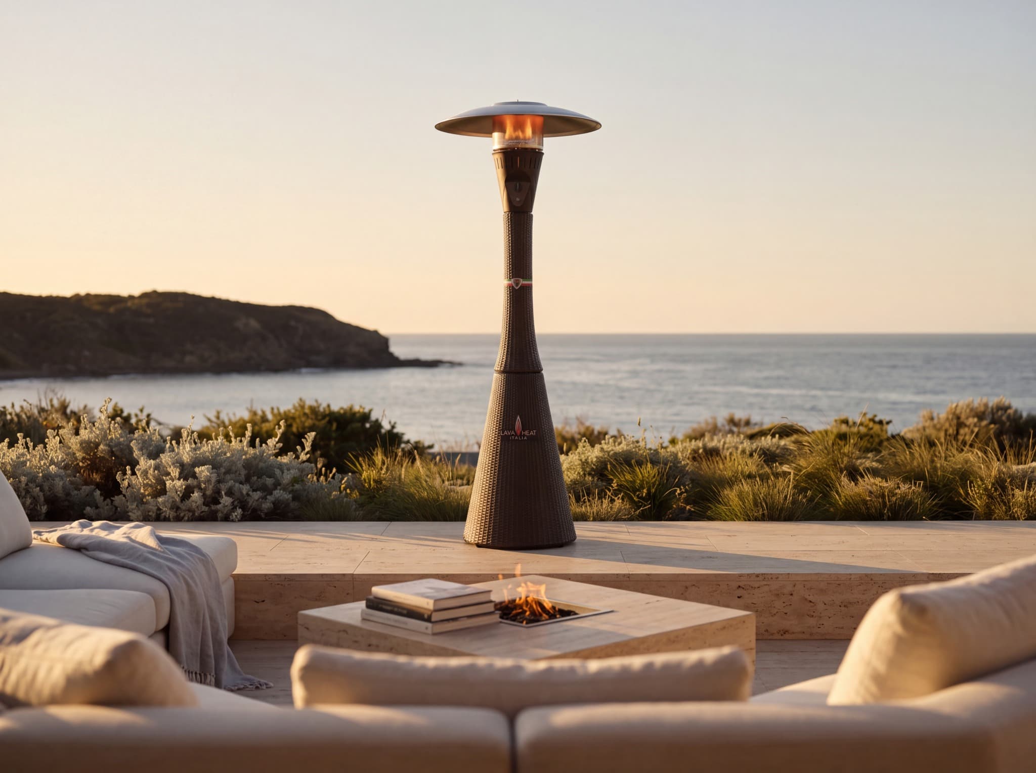 Lava Heat Italia Palermo 51,000 BTU Gas Rattan Patio Heater - Walnut thumbnail 6
