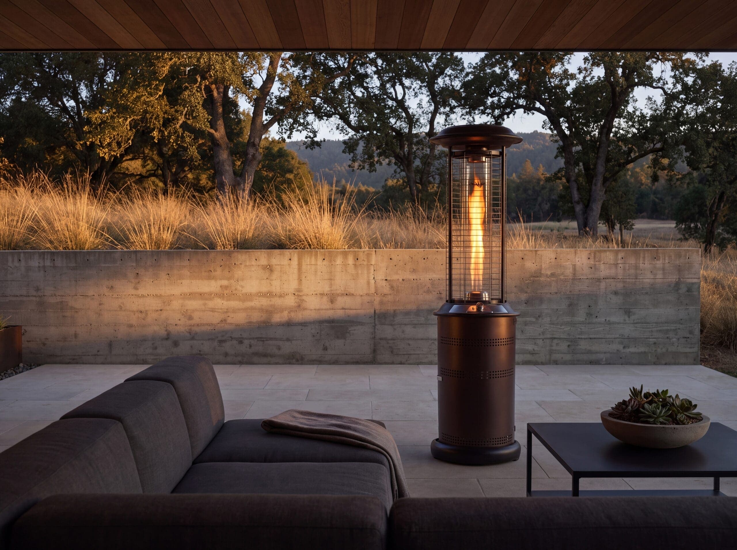 Lava Heat Italia Milano 36,000 BTU Gas Freestanding Patio Heater - Heritage Bronze thumbnail 3