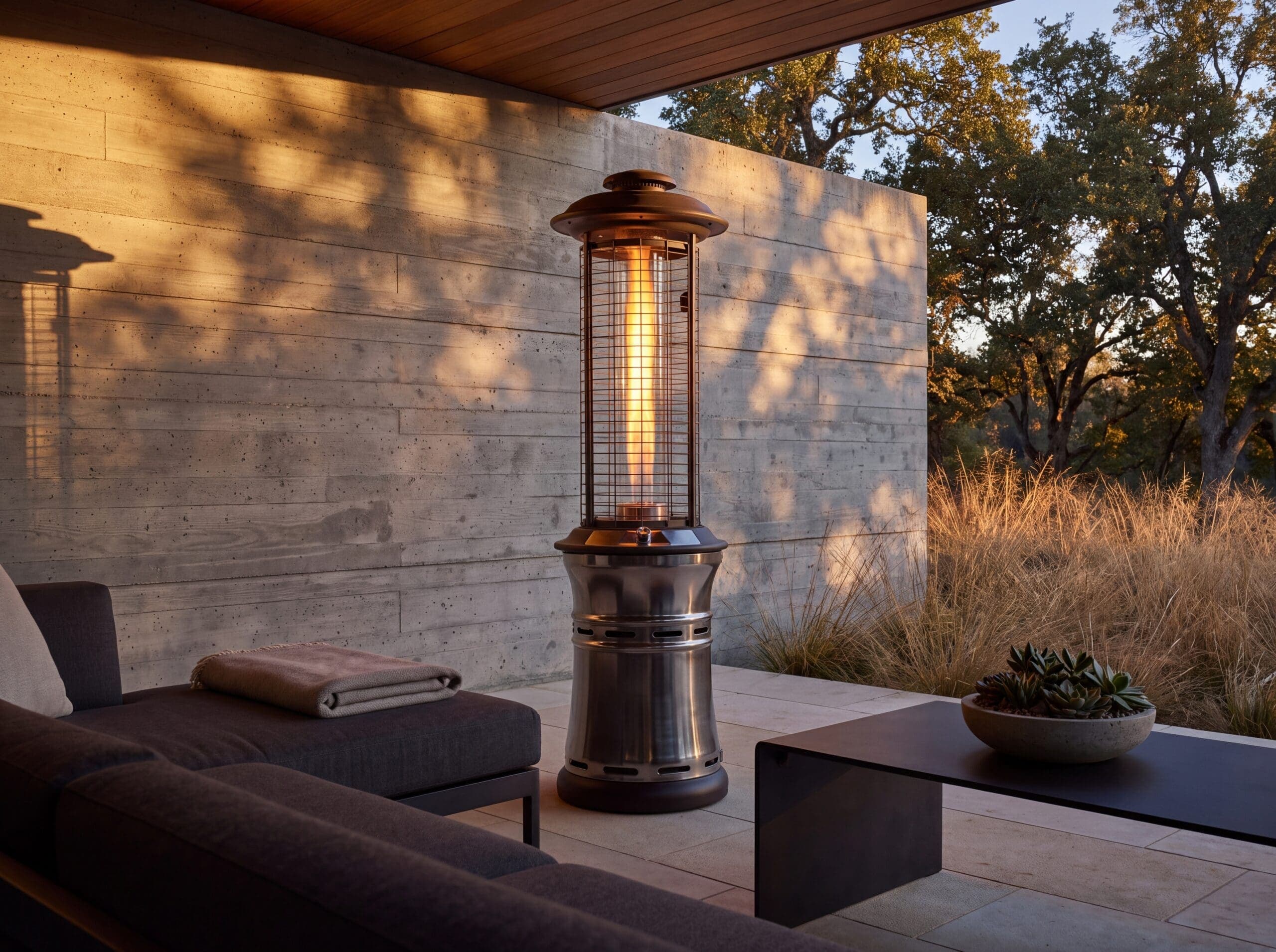 Lava Heat Italia Ember 36,000 BTU Gas Collapsible Patio Heater - Gunmetal thumbnail 2