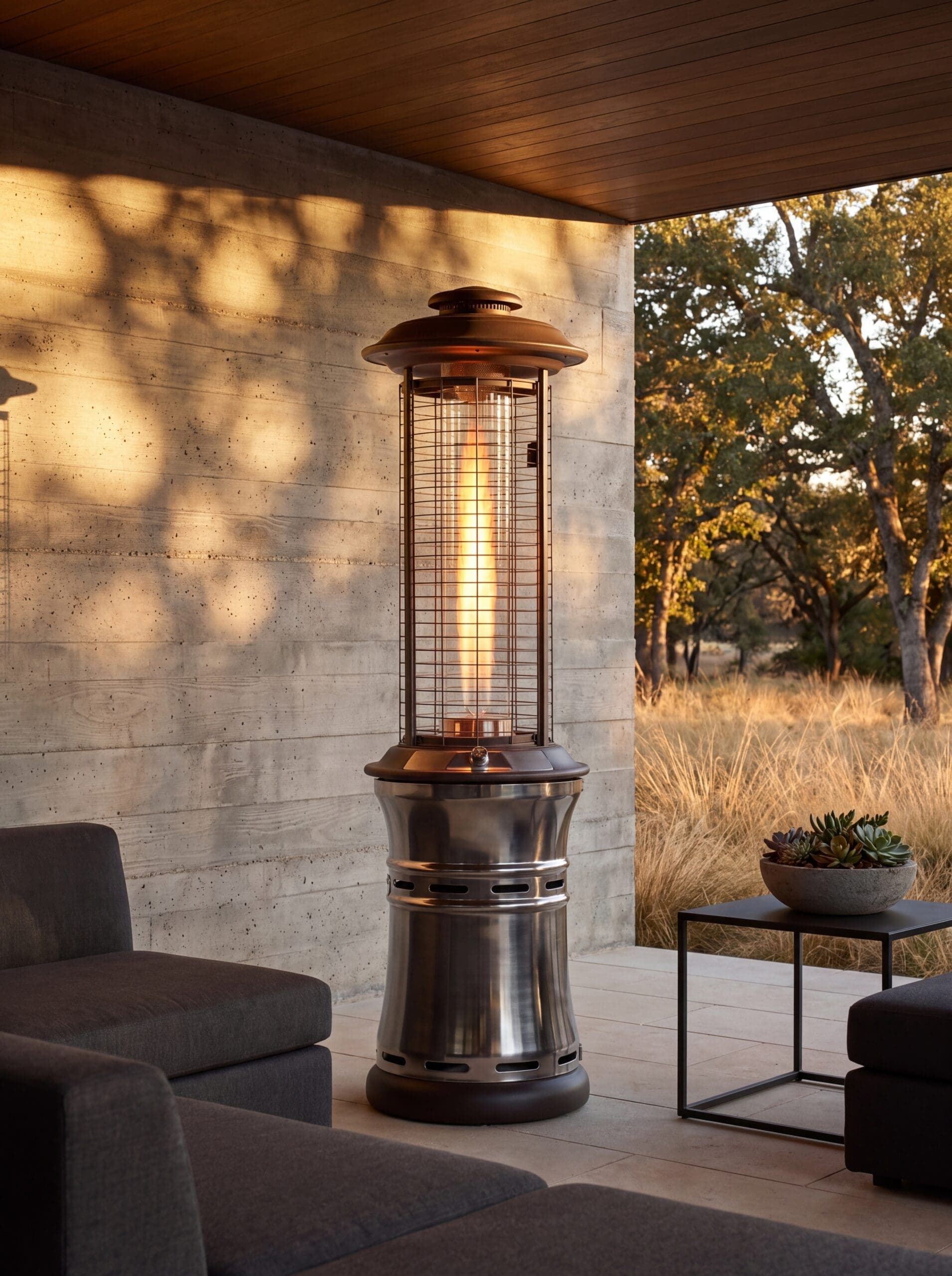 Lava Heat Italia Ember 36,000 BTU Gas Collapsible Patio Heater - Gunmetal thumbnail 3