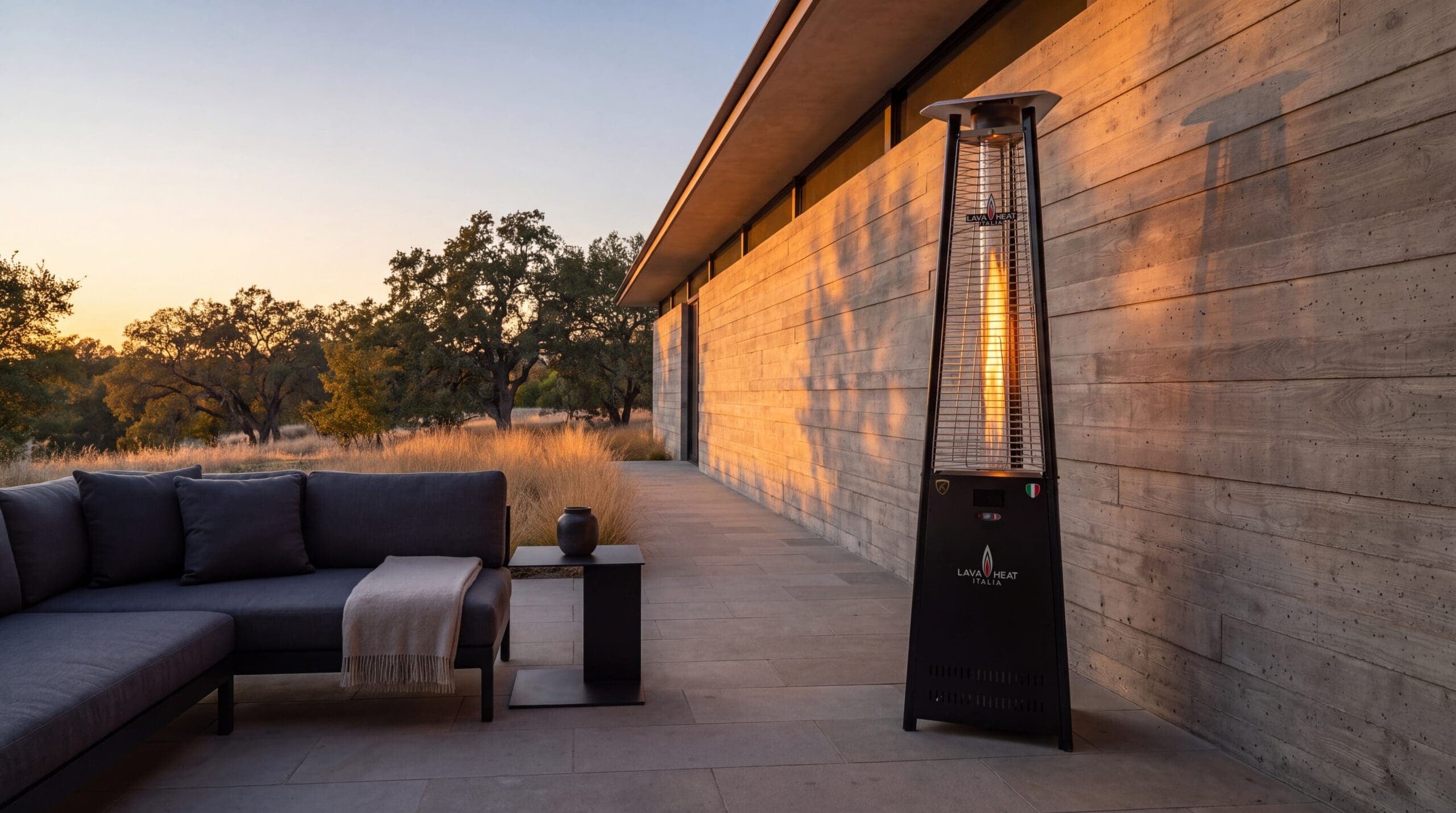 Lava Heat Italia 2G 66,000 BTU Gas Freestanding Flame Tower - Hammered Black thumbnail 10