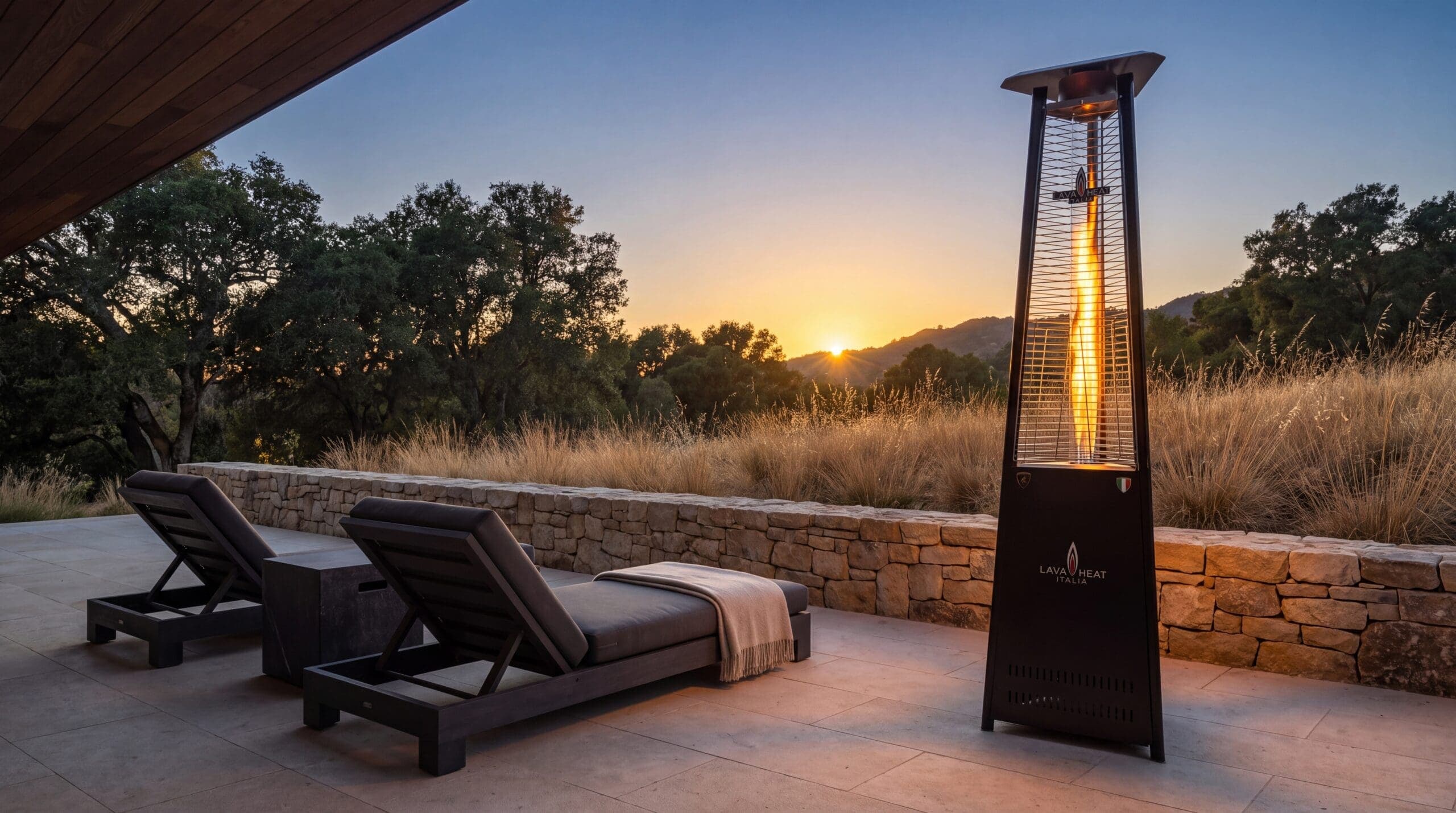 Lava Heat Italia Lava Lite 56,000 BTU Gas Freestanding Flame Tower - Hammered Black thumbnail 2