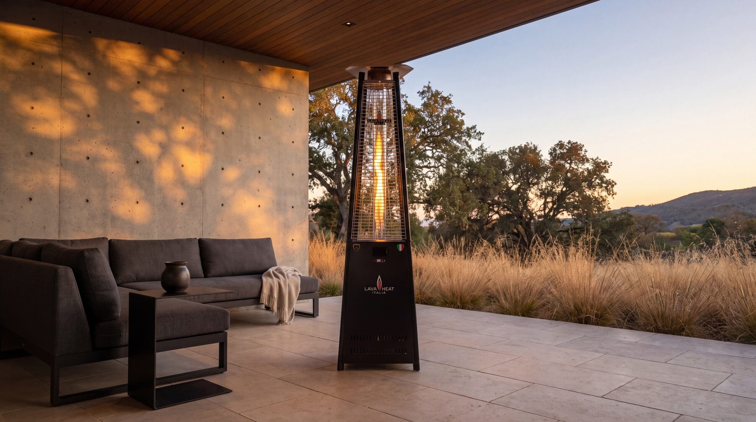 Lava Heat Italia 2G 66,000 BTU Gas Freestanding Flame Tower - Hammered Black thumbnail 8
