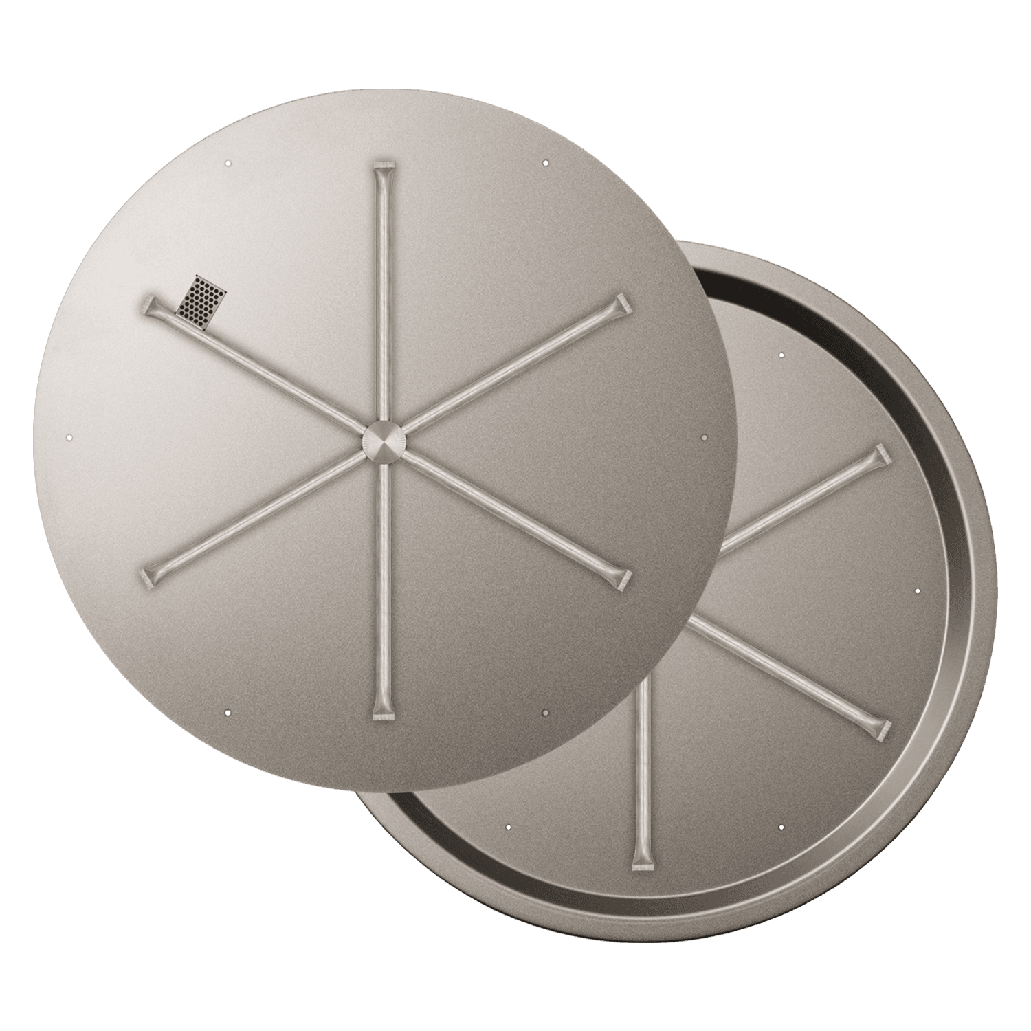 Firegear 34-Inch Round Stainless Steel Propane Gas Flat Pan Burner System with Electronic Ignition thumbnail 1
