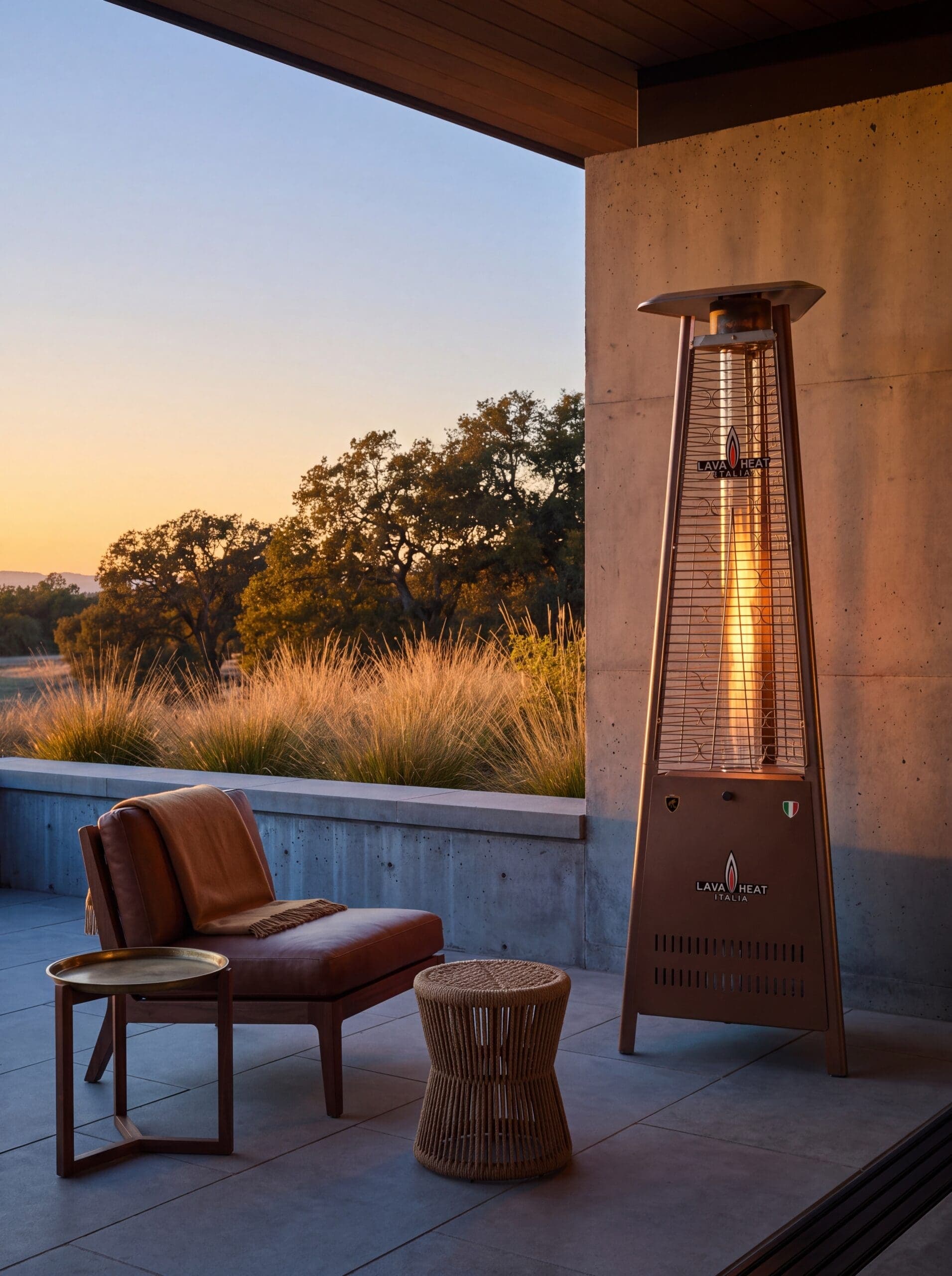 Lava Heat Italia Capri 42,000 BTU Gas Freestanding Patio Heater - Heritage Bronze thumbnail 3