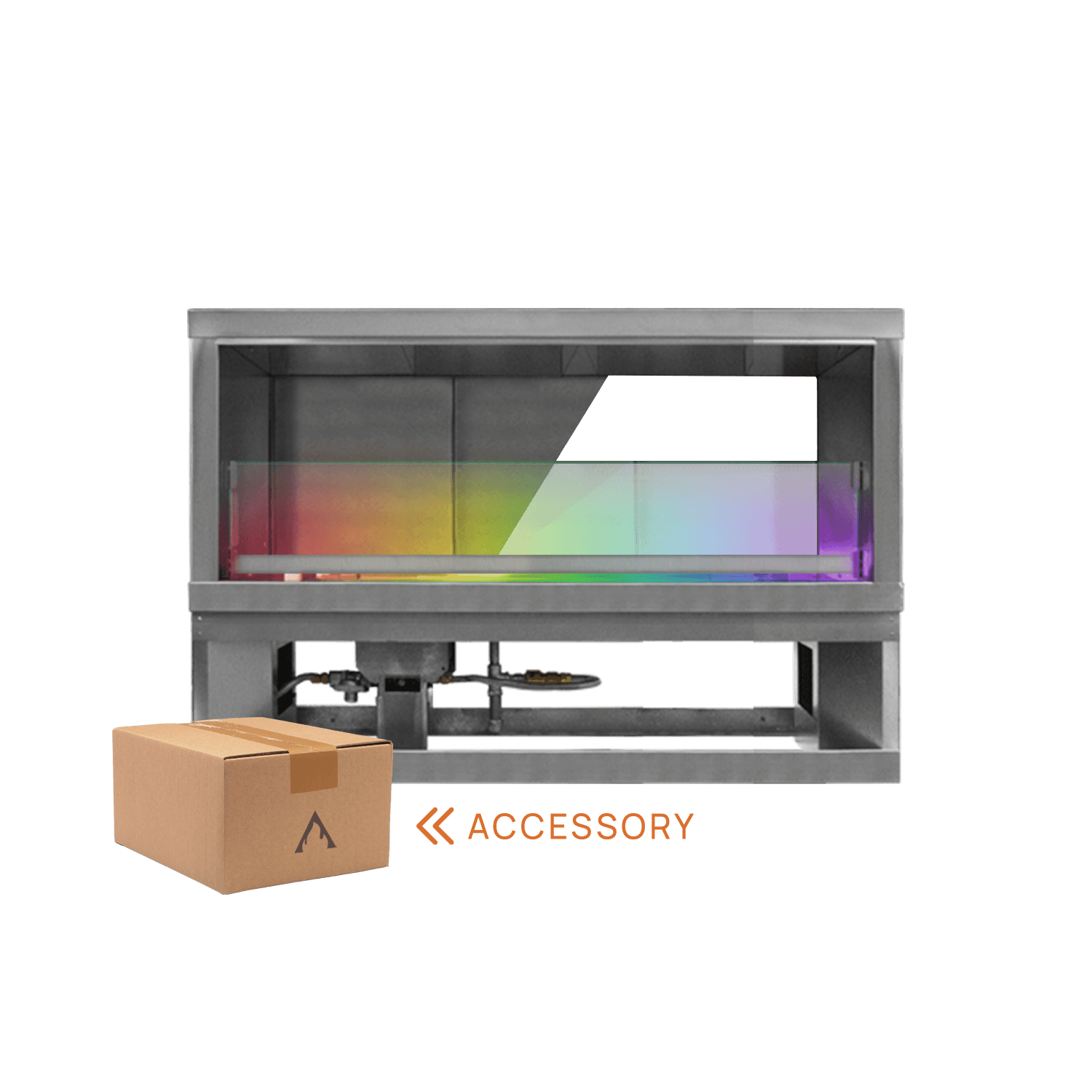 Firegear See-Through Conversion Kit for 60-Inch Non-LED Kalea Bay Outdoor Fireplace thumbnail 1