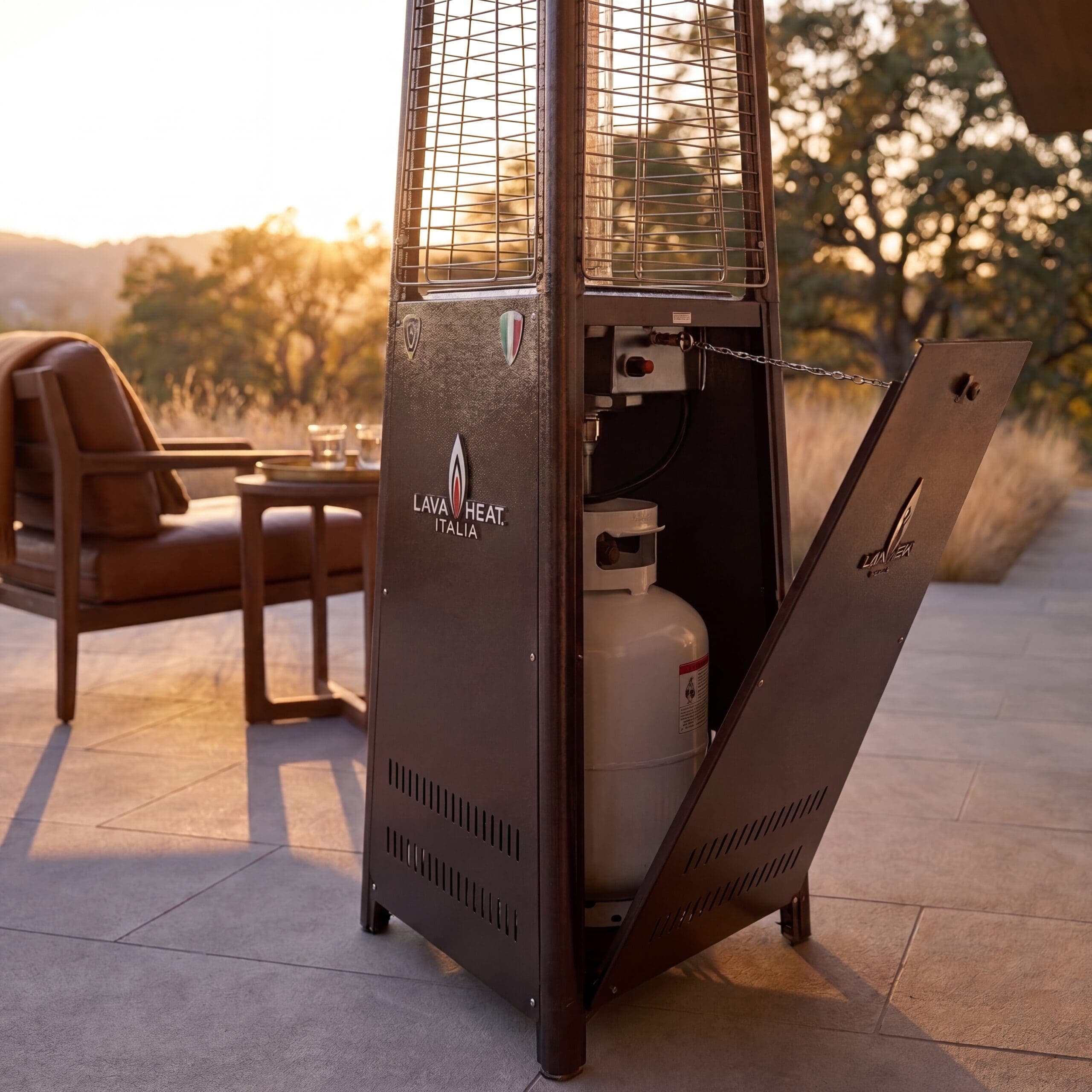 Lava Heat Italia 2G 66,000 BTU Gas Freestanding Flame Tower - Heritage Bronze thumbnail 5