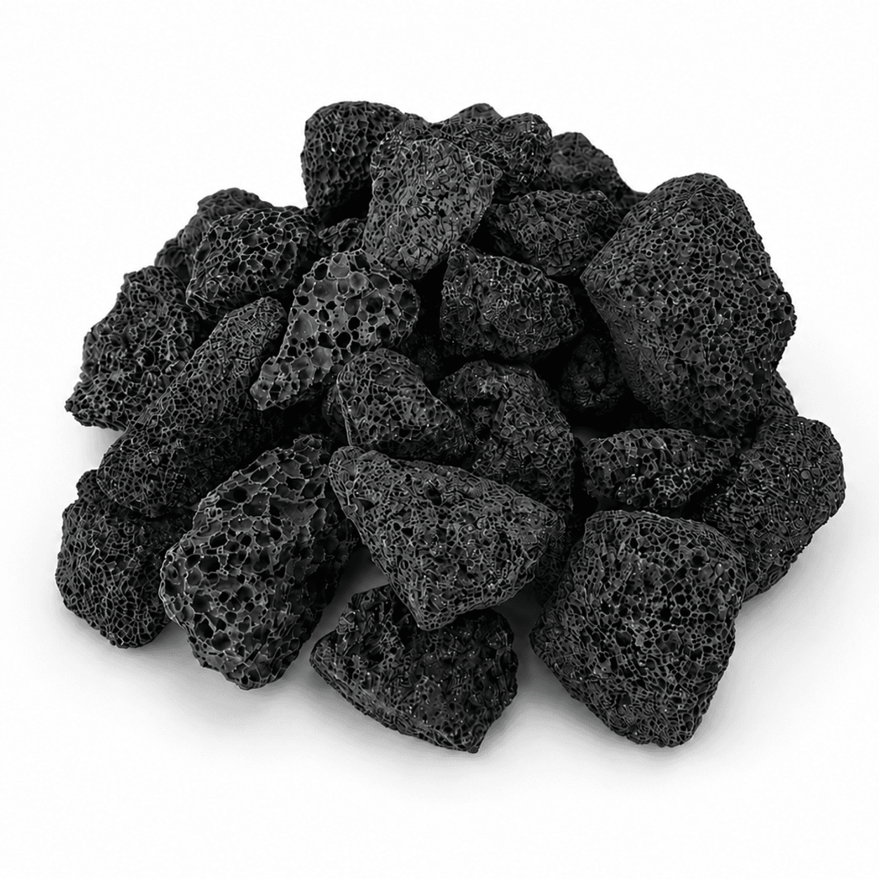 Lava Rock Direct Large Black Fire Pit Lava Rock (1" - 2") thumbnail 2