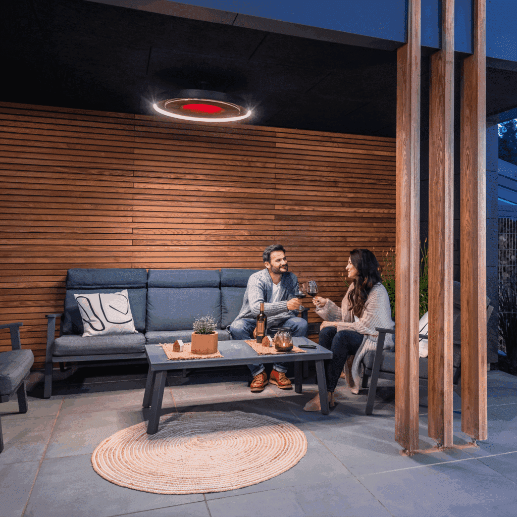 Bromic Heating Eclipse Smart Heat 2900w Pendant Patio Heater Twin Pole Mount thumbnail 3