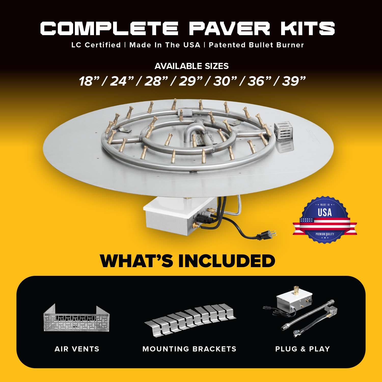 The Outdoor Plus Unity 48-Inch Round 65,000 BTU Stainless Steel Natural Gas Fire Pit Table with Plug & Play Ignition thumbnail 1