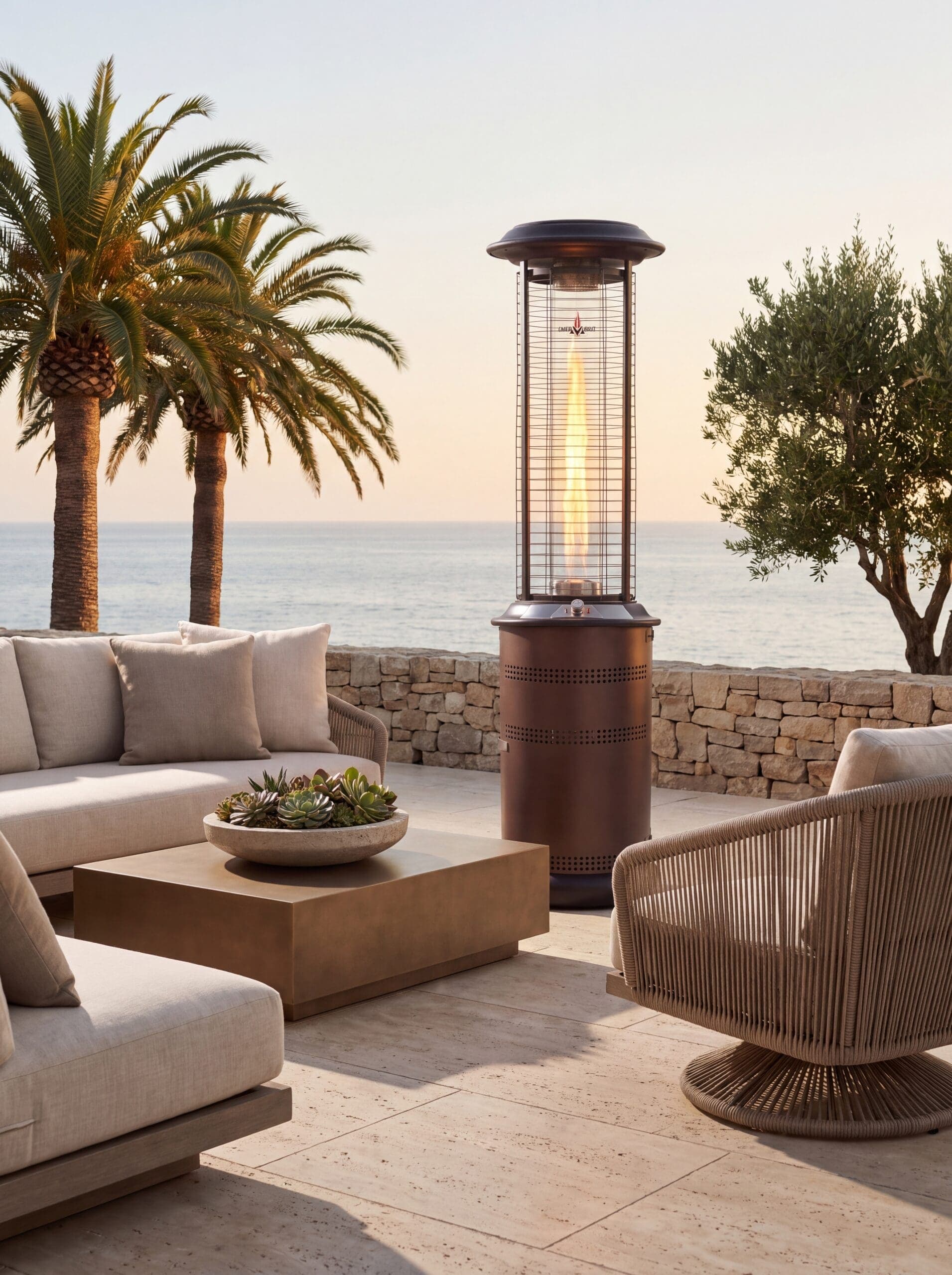 Lava Heat Italia Milano 36,000 BTU Gas Freestanding Patio Heater - Heritage Bronze thumbnail 5