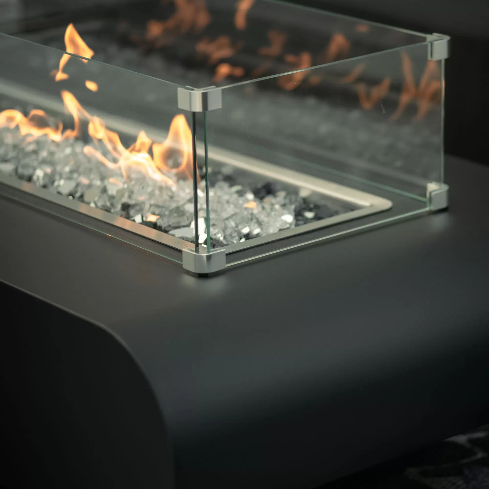 The Outdoor Plus 34-Inch x 14-Inch Rectangular Glass Wind Guard