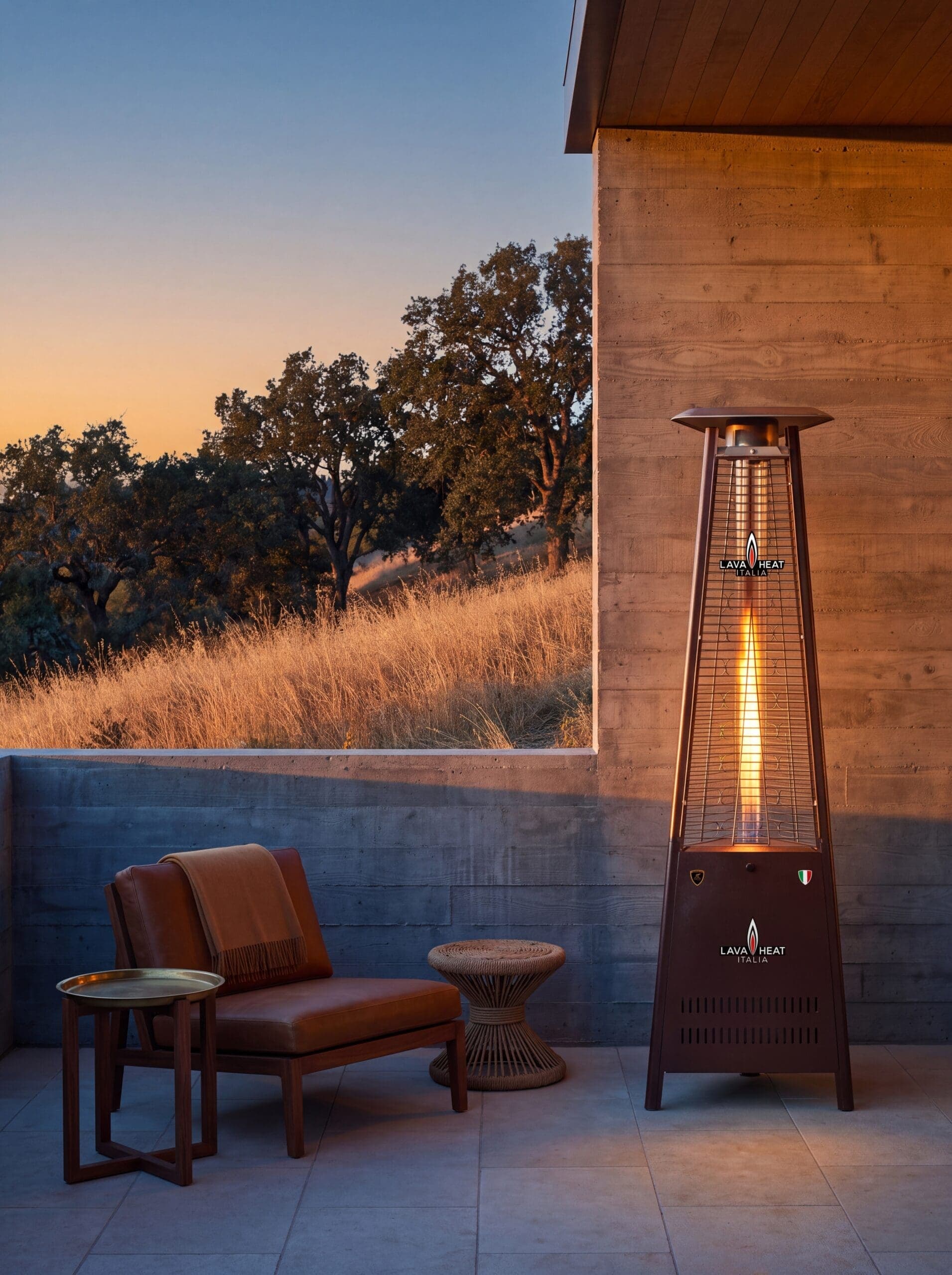 Lava Heat Italia Capri 42,000 BTU Gas Freestanding Patio Heater - Heritage Bronze thumbnail 4