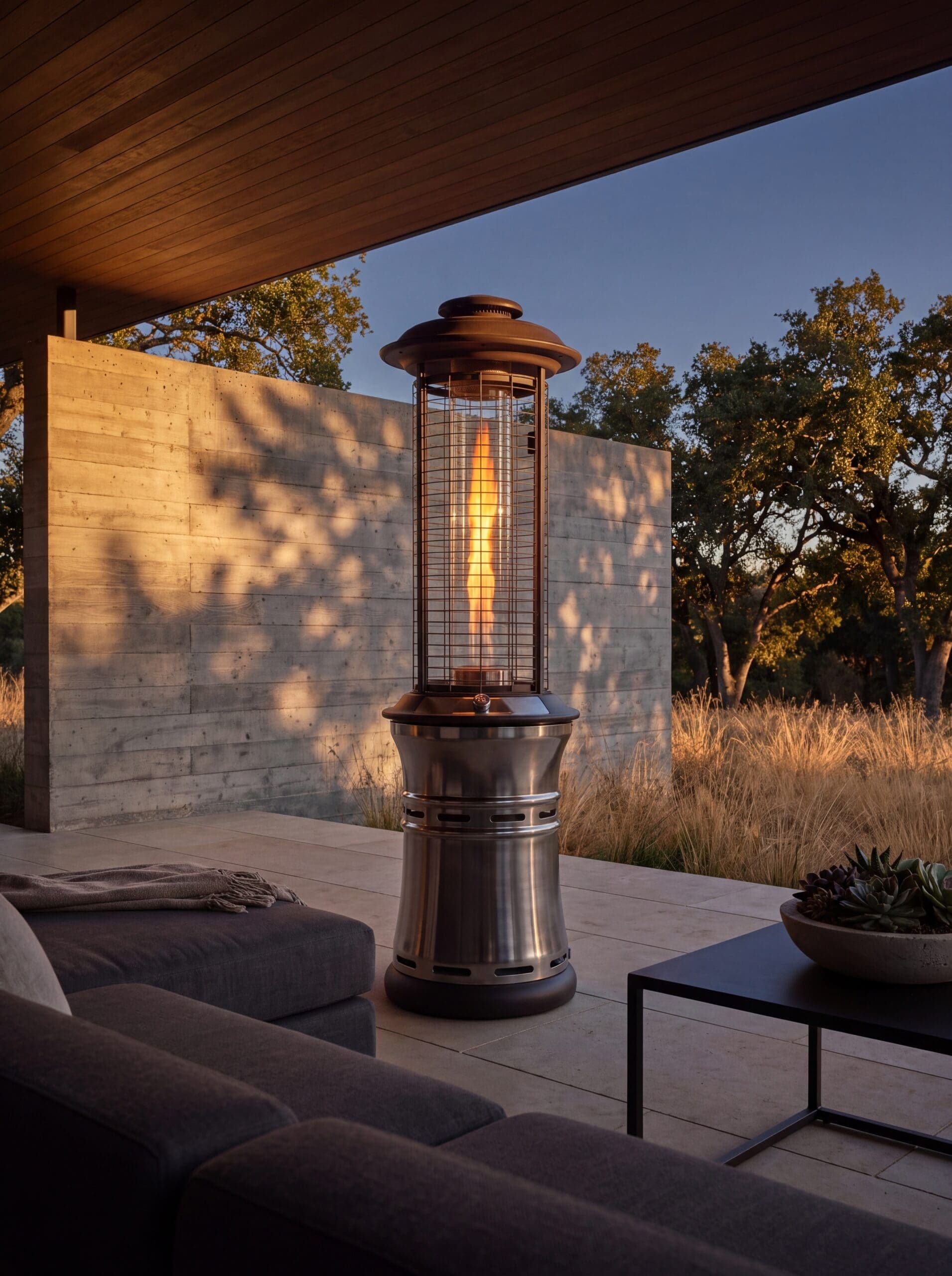 Lava Heat Italia Ember 36,000 BTU Gas Collapsible Patio Heater - Gunmetal thumbnail 4