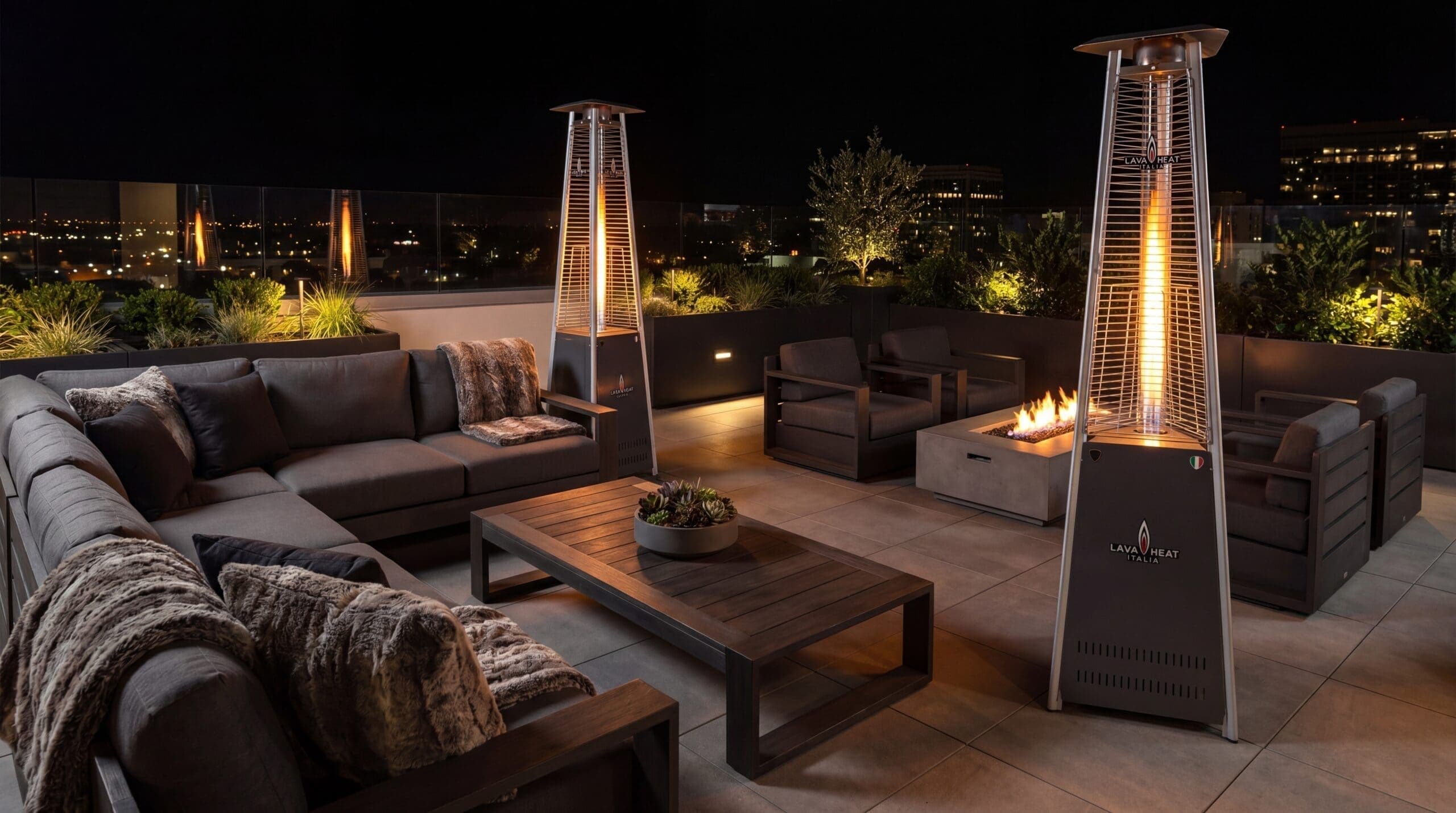 Lava Heat Italia Lava Lite 56,000 BTU Gas Freestanding Flame Tower - Stainless Steel thumbnail 10