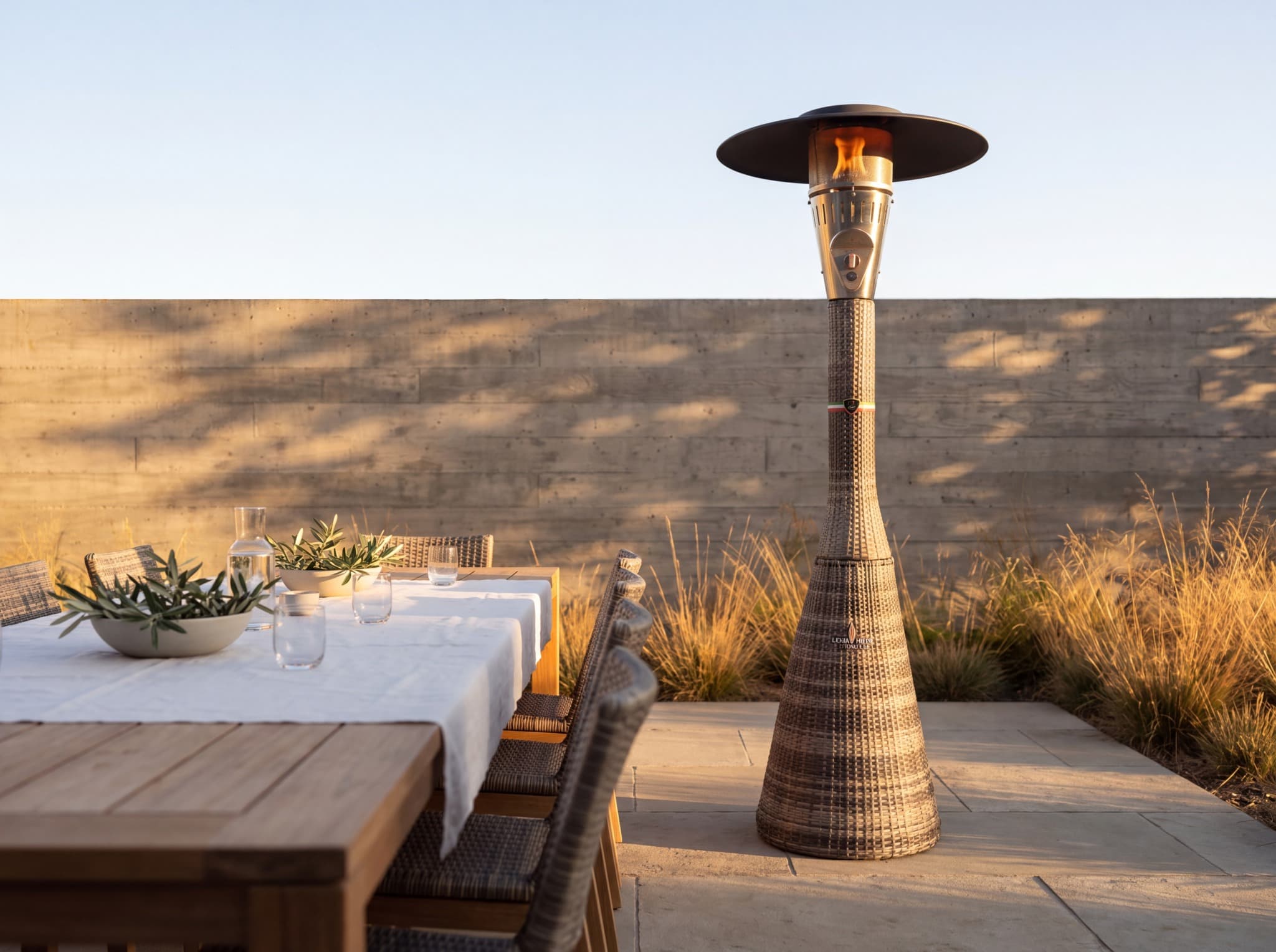 Lava Heat Italia Palermo 51,000 BTU Gas Rattan Patio Heater - Ash thumbnail 10