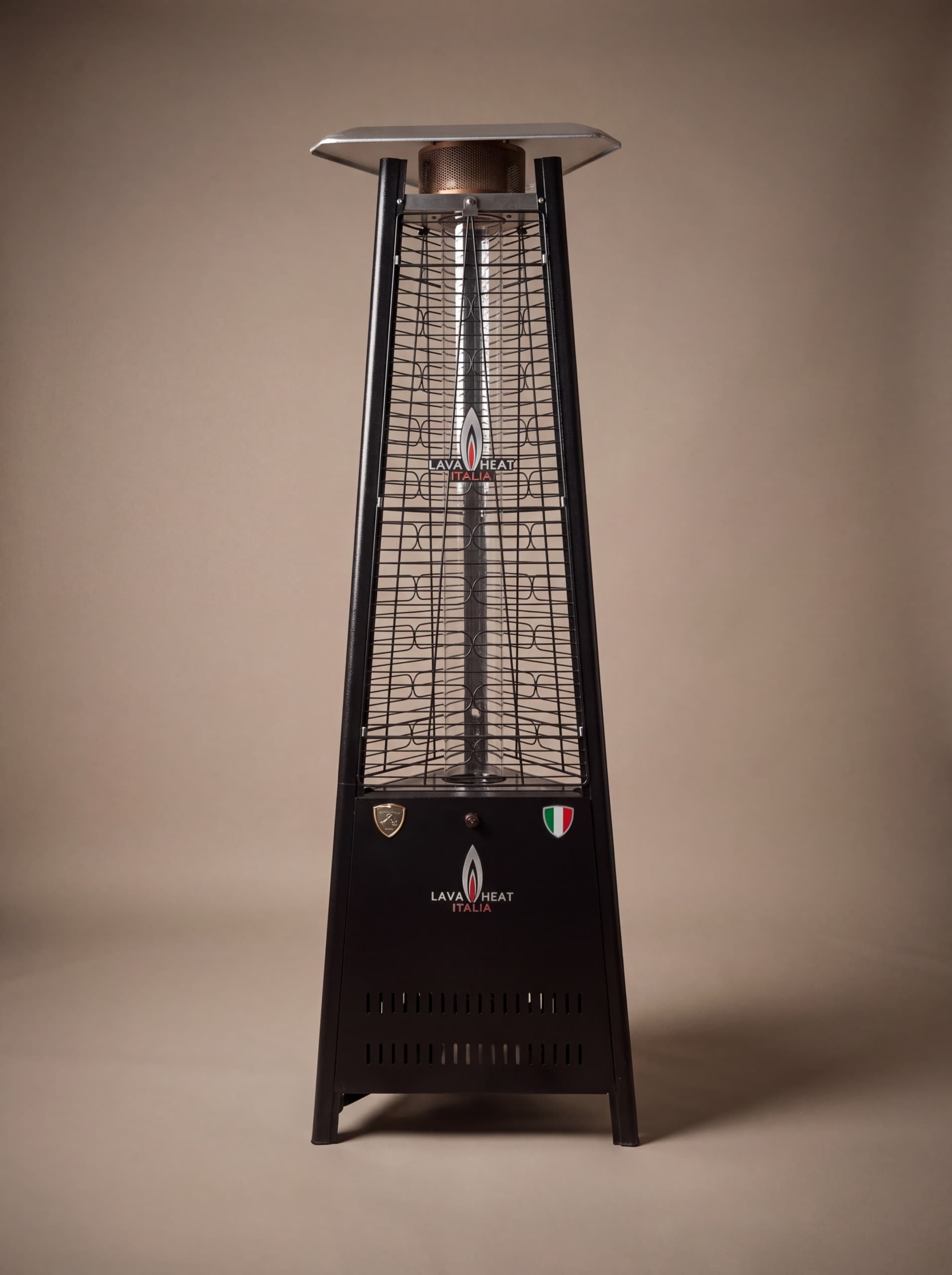 Lava Heat Italia Capri 42,000 BTU Gas Freestanding Patio Heater - Hammered Black thumbnail 1