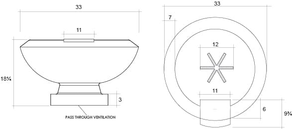 Prism Hardscapes Toscano Pool Bowl, 33" thumbnail 6