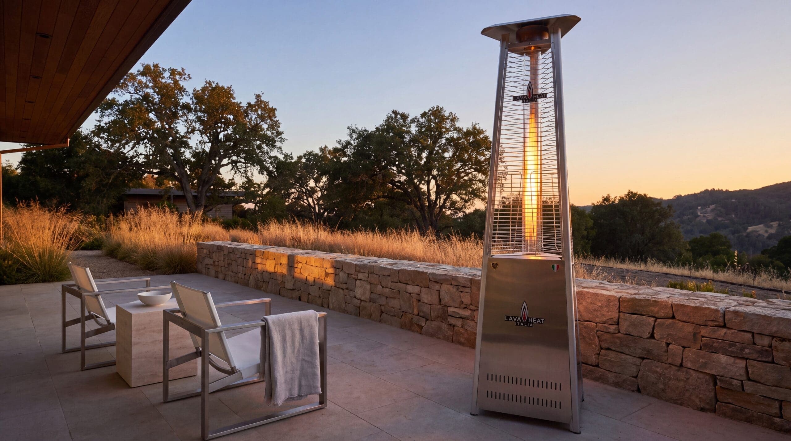Lava Heat Italia Lava Lite 56,000 BTU Gas Freestanding Flame Tower - Stainless Steel thumbnail 6