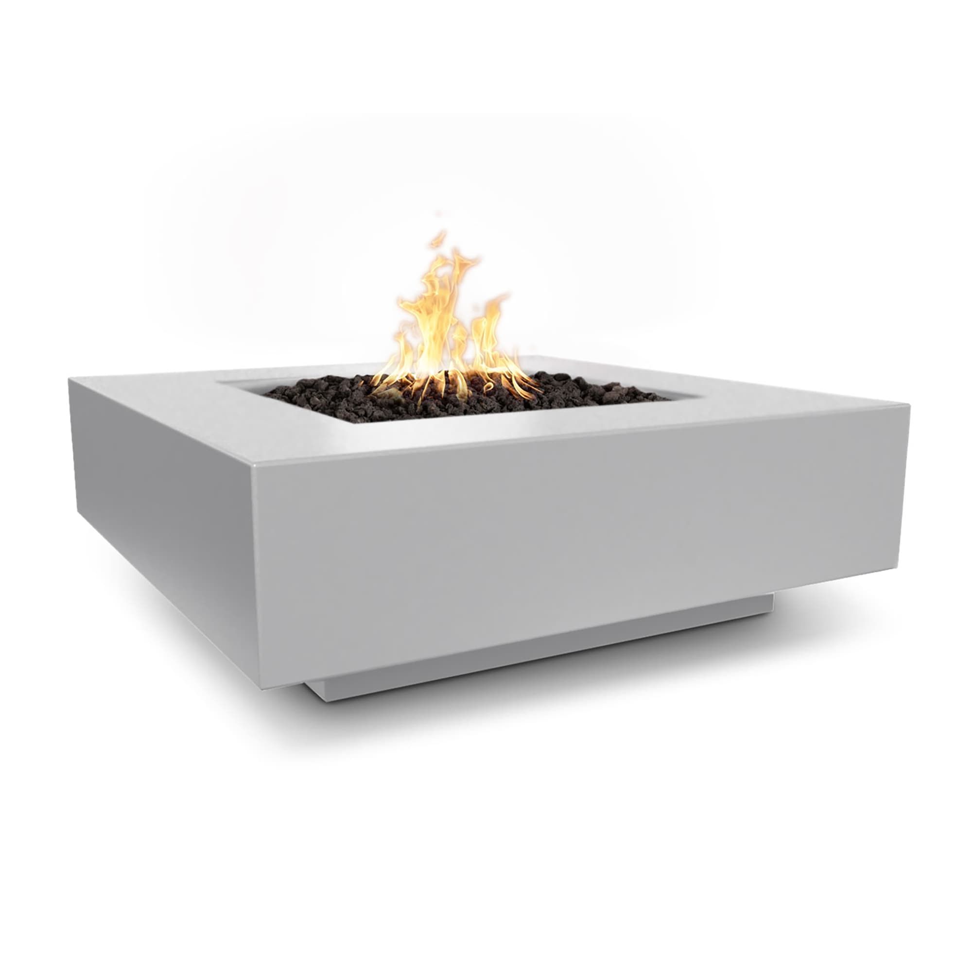 The Outdoor Plus Cabo 36-Inch Square 65,000 BTU GFRC Concrete Natural Gas Fire Pit Table with Plug & Play Ignition - Ash thumbnail 1