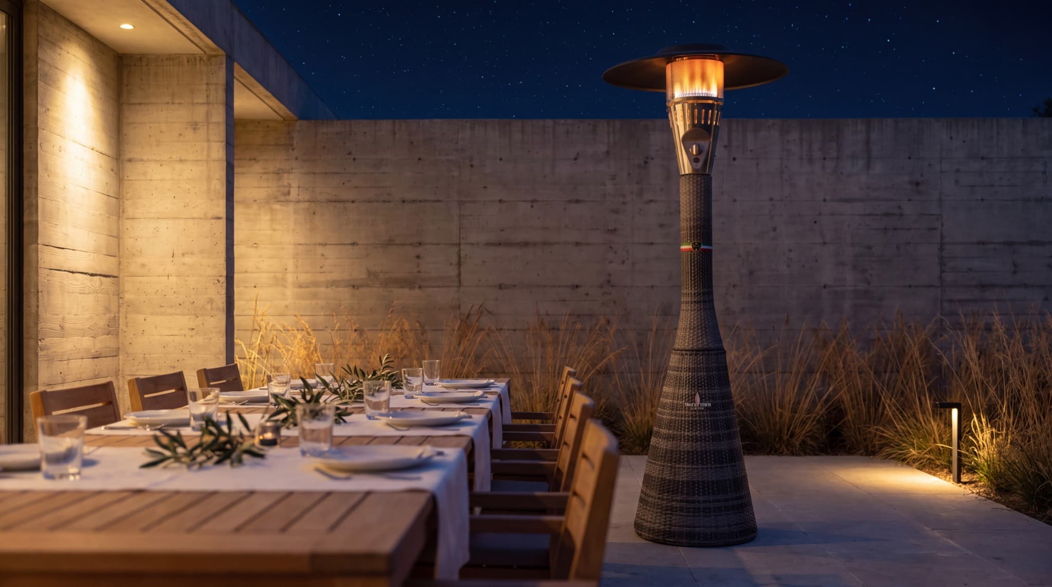 Lava Heat Italia Palermo 51,000 BTU Gas Rattan Patio Heater - Ash thumbnail 6