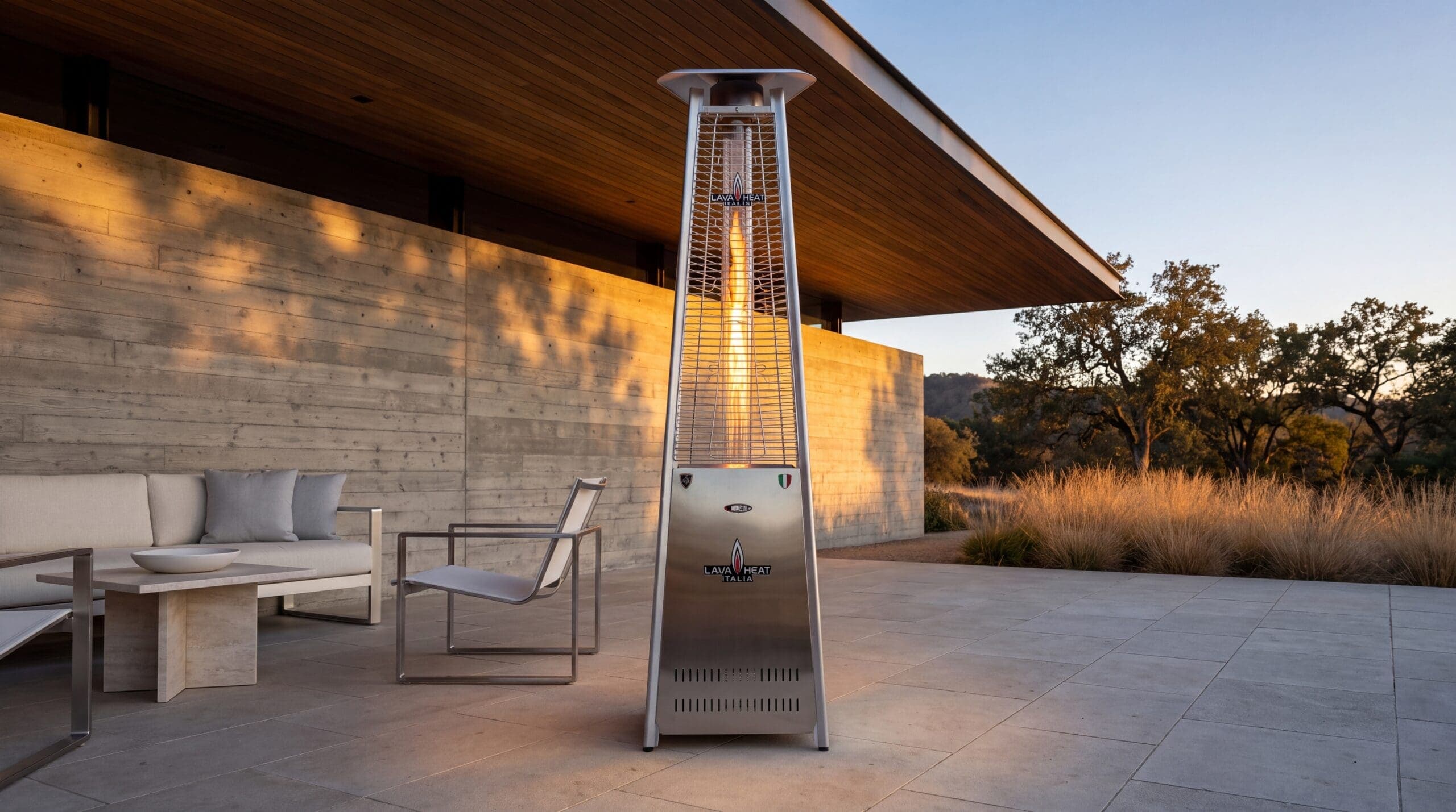 Lava Heat Italia 2G 66,000 BTU Gas Freestanding Flame Tower - Stainless Steel thumbnail 7