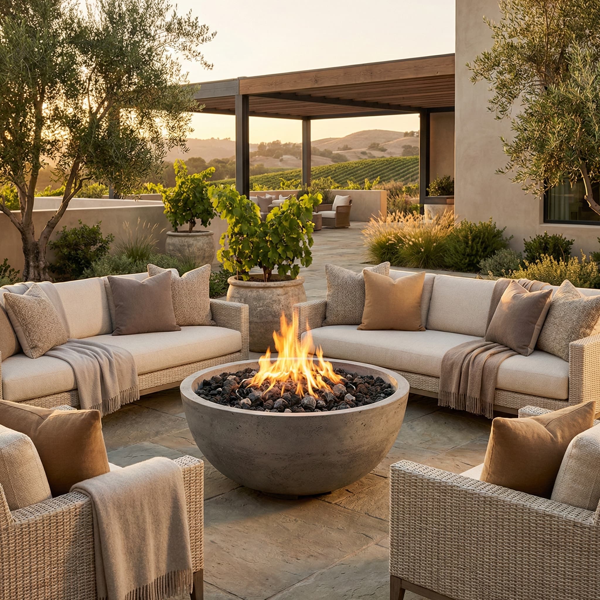 Prism Hardscapes Moderno 1 39-Inch 65,000 BTU Gas Round Fire Pit Bowl thumbnail 26
