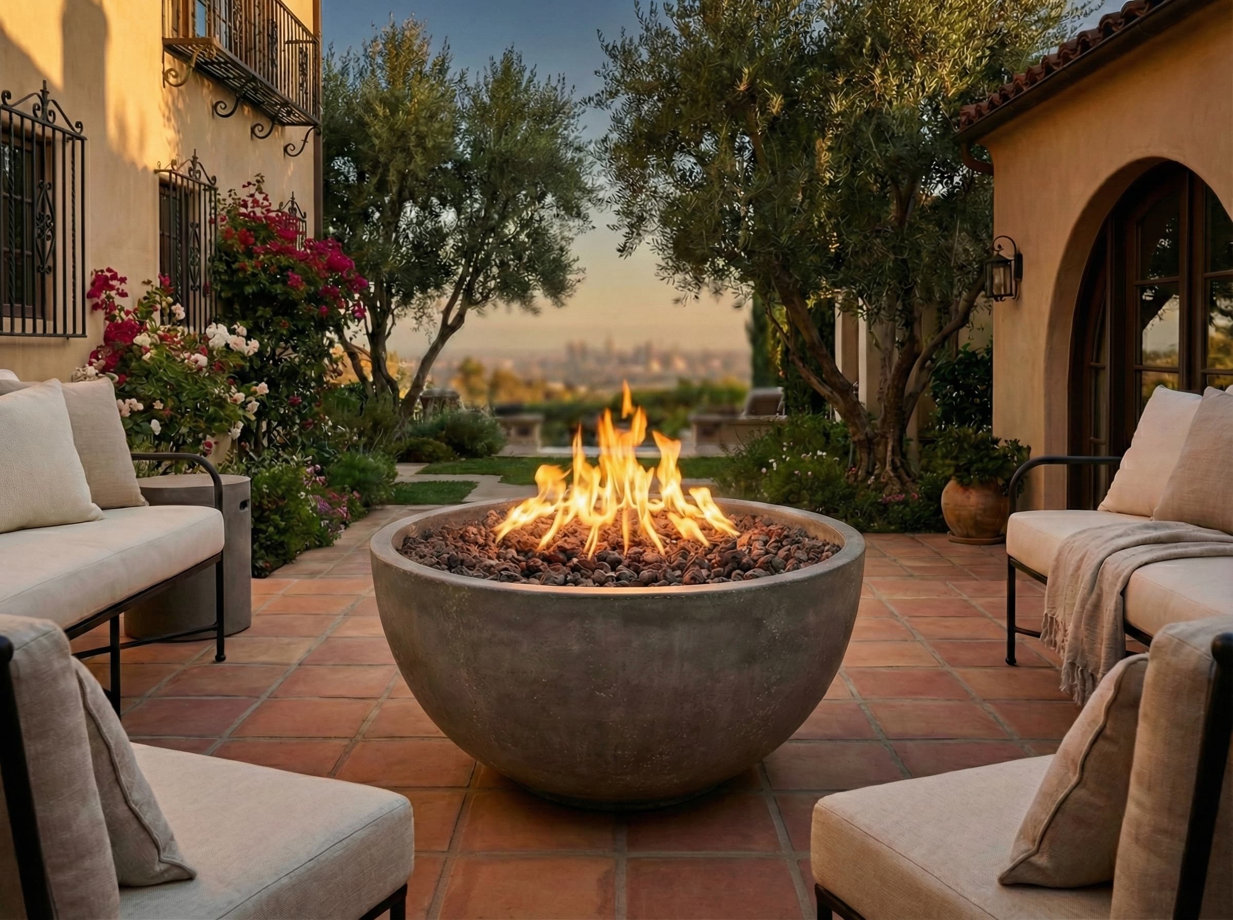 Prism Hardscapes Moderno 1 39-Inch 65,000 BTU Gas Round Fire Pit Bowl thumbnail 18