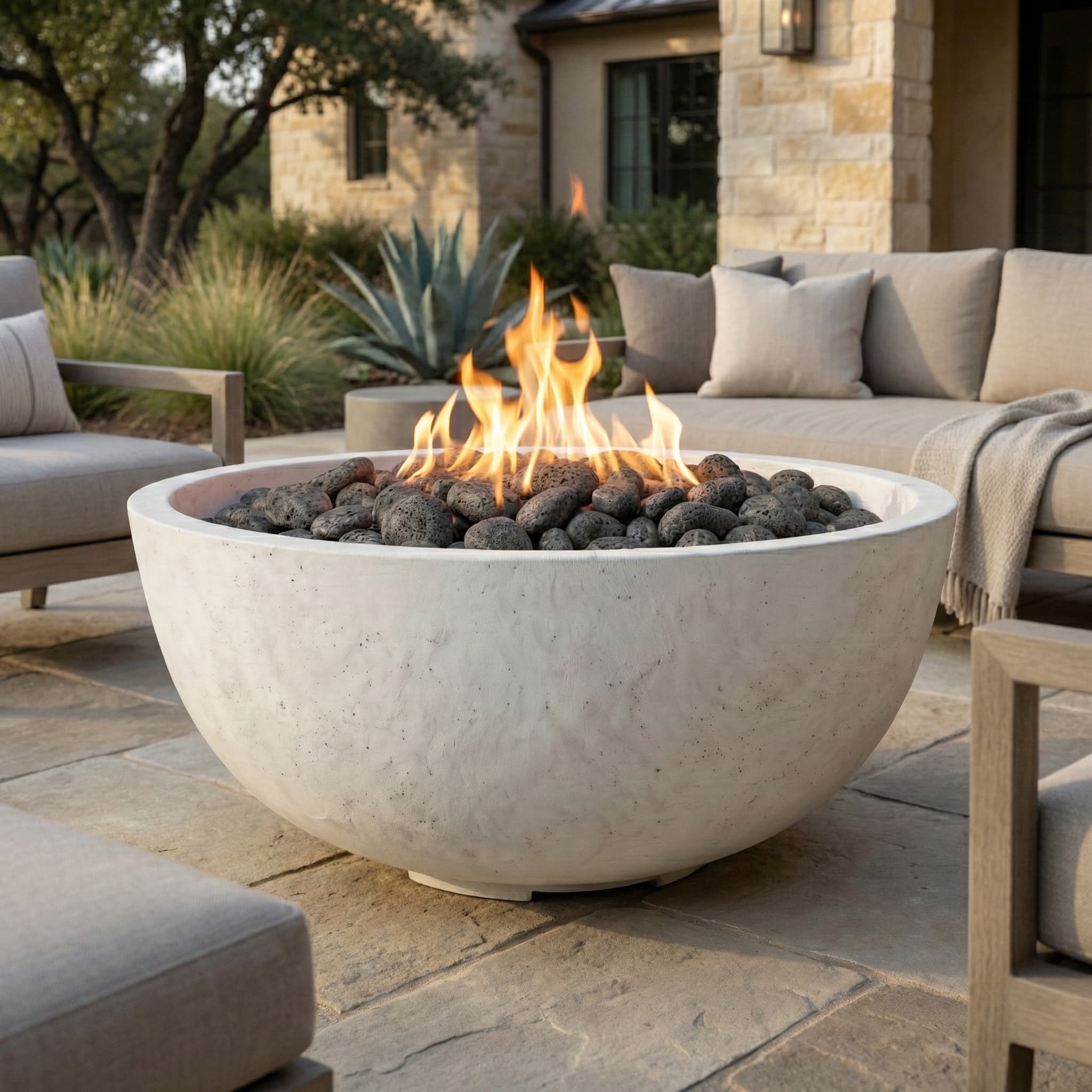 Prism Hardscapes Moderno 1 39-Inch 65,000 BTU Gas Round Fire Pit Bowl thumbnail 22