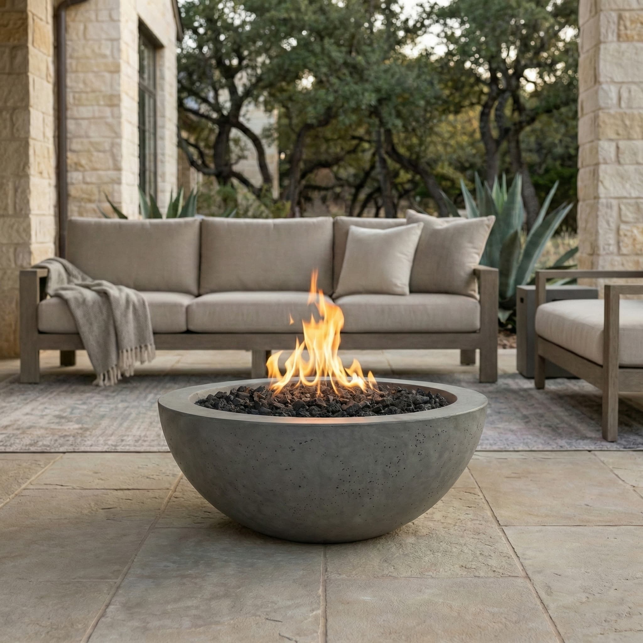 Prism Hardscapes Moderno 2 29-Inch 65,000 BTU Gas Pool Fire Bowl thumbnail 9