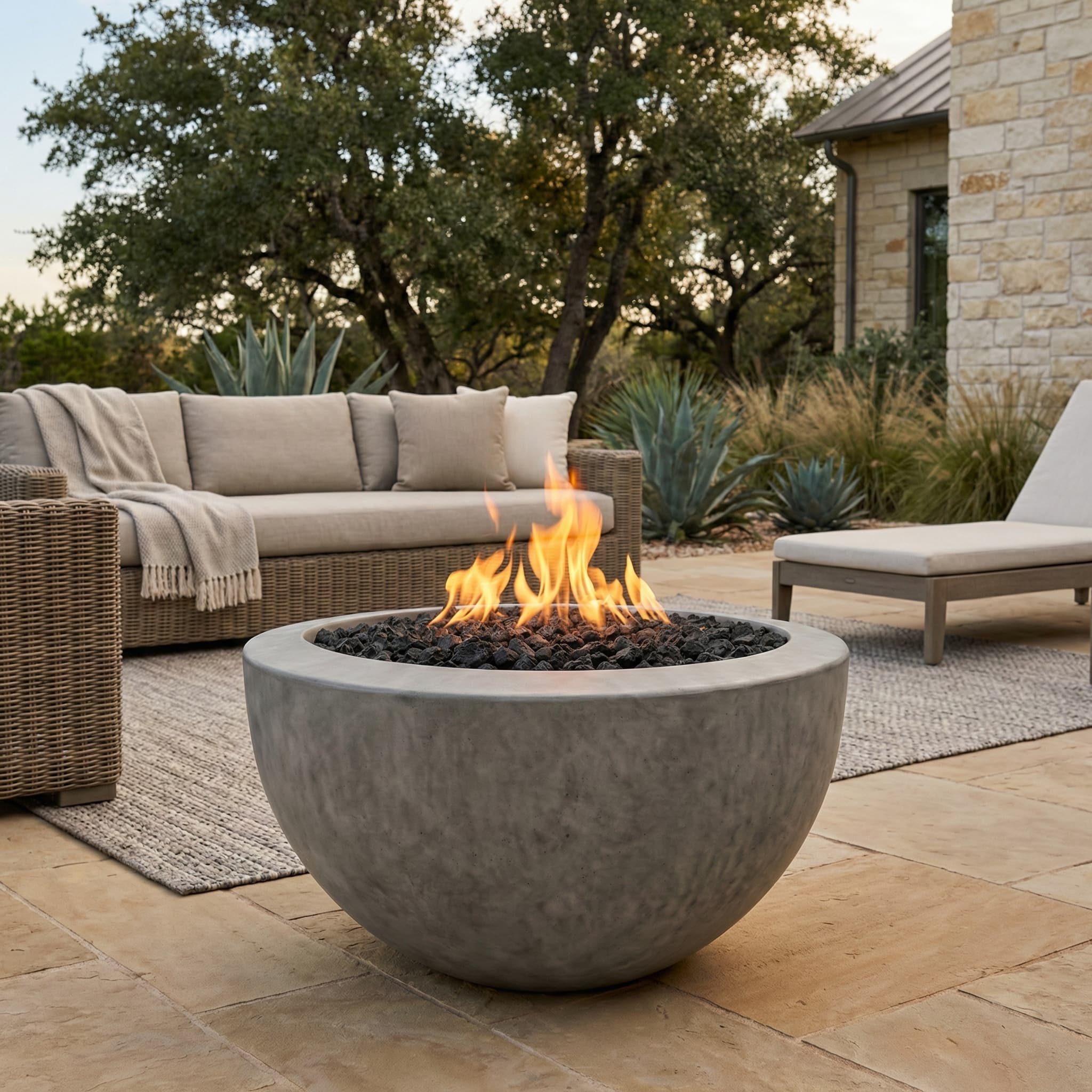 Prism Hardscapes Moderno 3 30-Inch 65,000 BTU Gas Round Fire Pit Bowl thumbnail 17