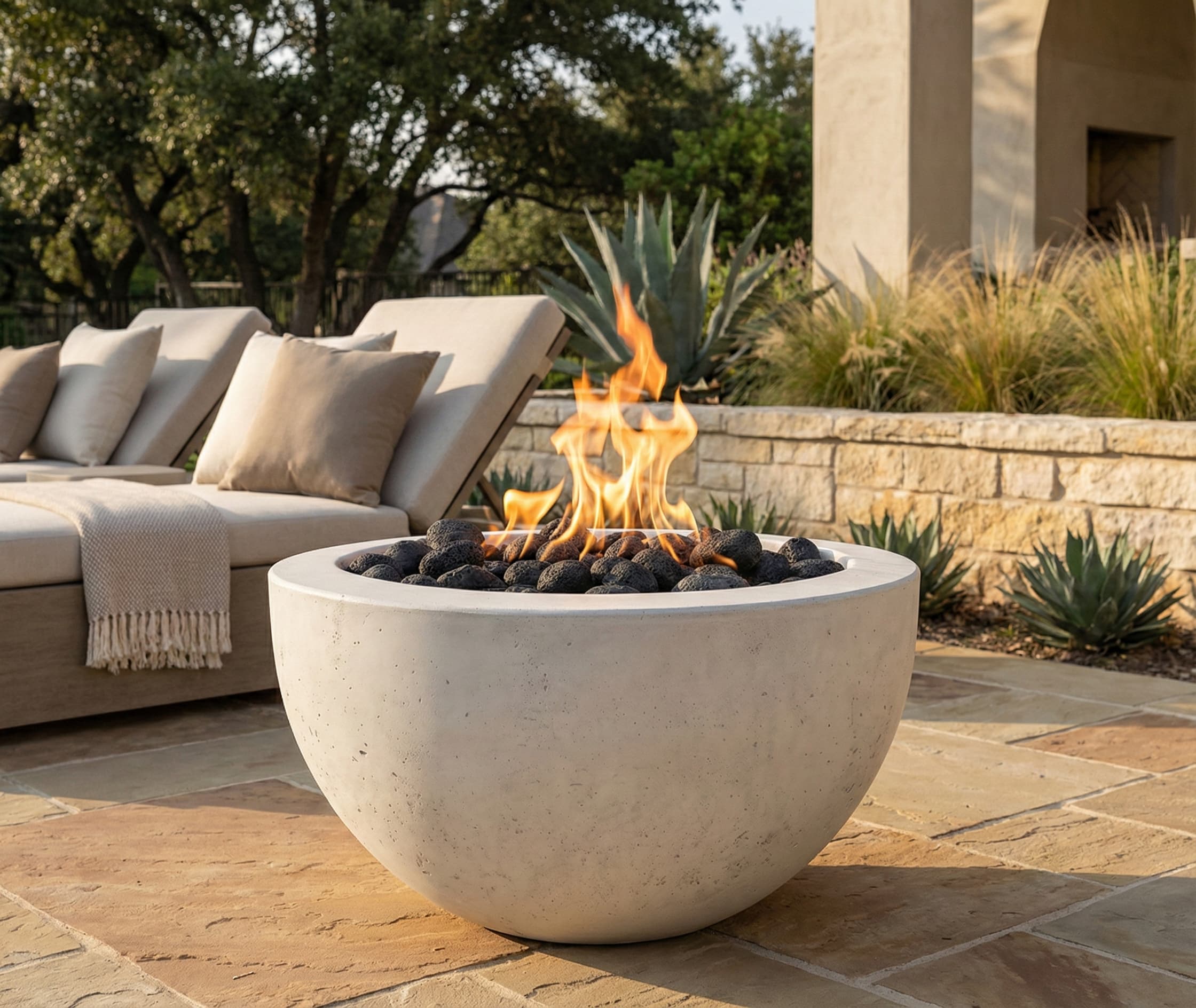 Prism Hardscapes Moderno 3 30-Inch 65,000 BTU Gas Round Fire Pit Bowl thumbnail 19