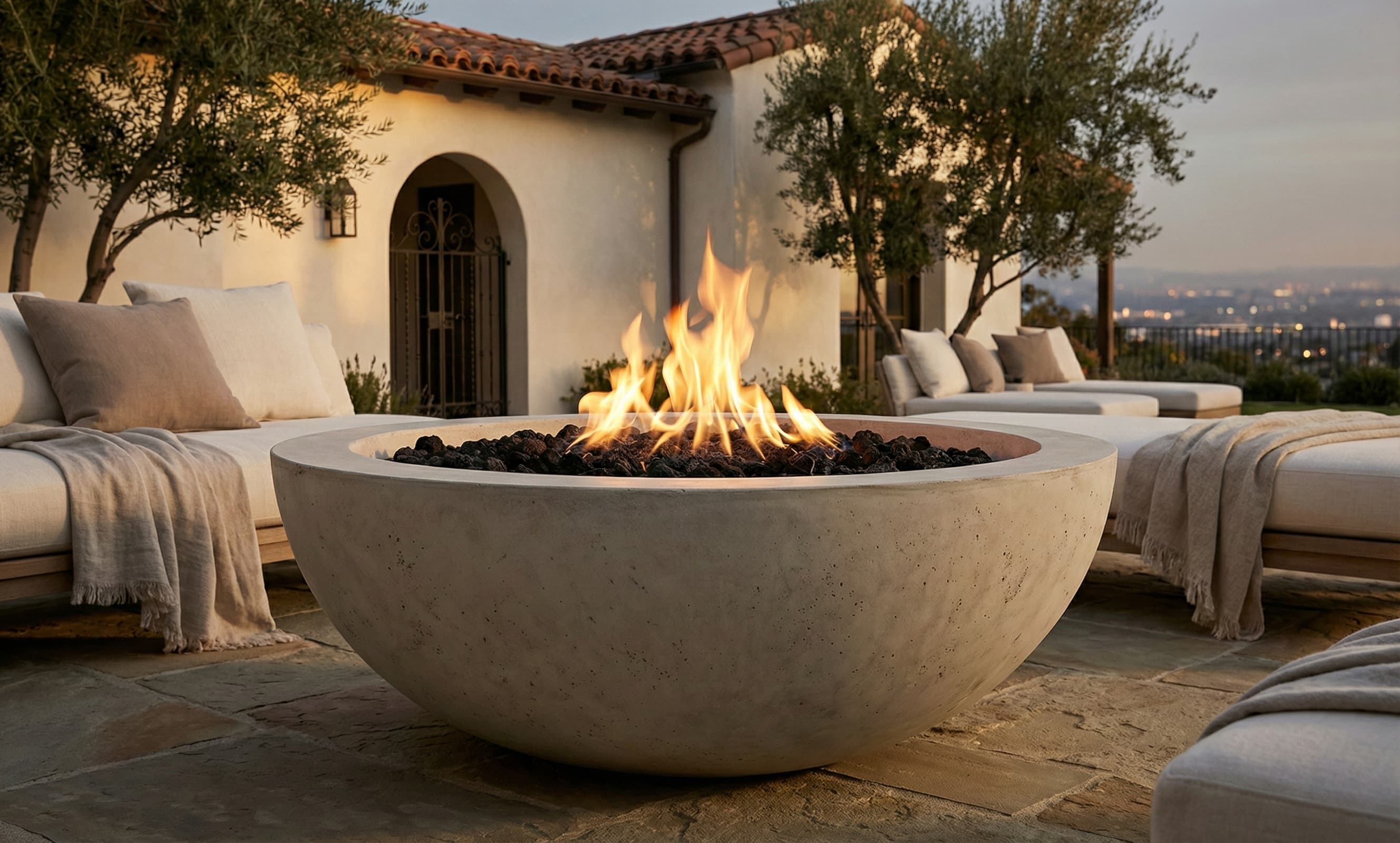 Prism Hardscapes Moderno 4 48-Inch 65,000 BTU Gas Round Fire Pit Bowl thumbnail 14