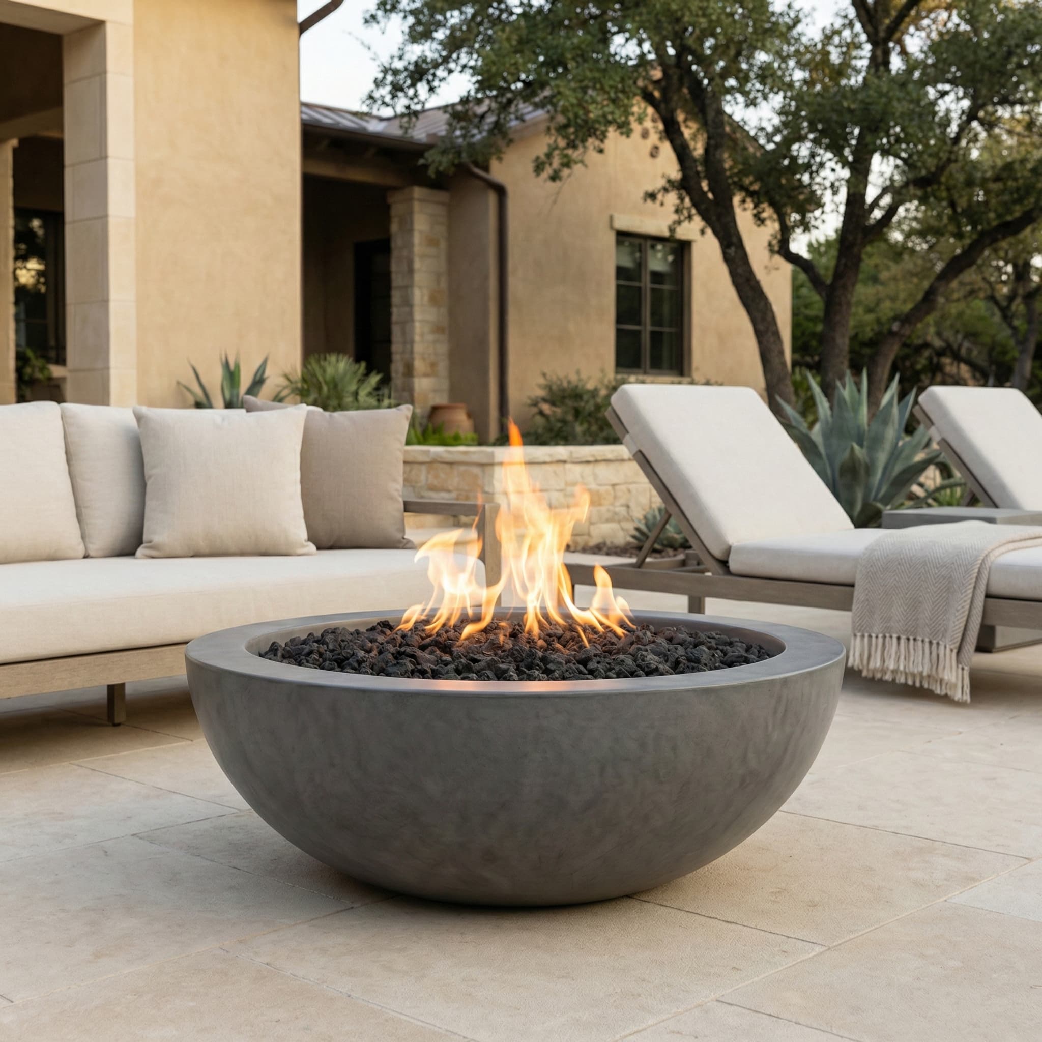 Prism Hardscapes Moderno 4 48-Inch 65,000 BTU Gas Round Fire Pit Bowl thumbnail 19
