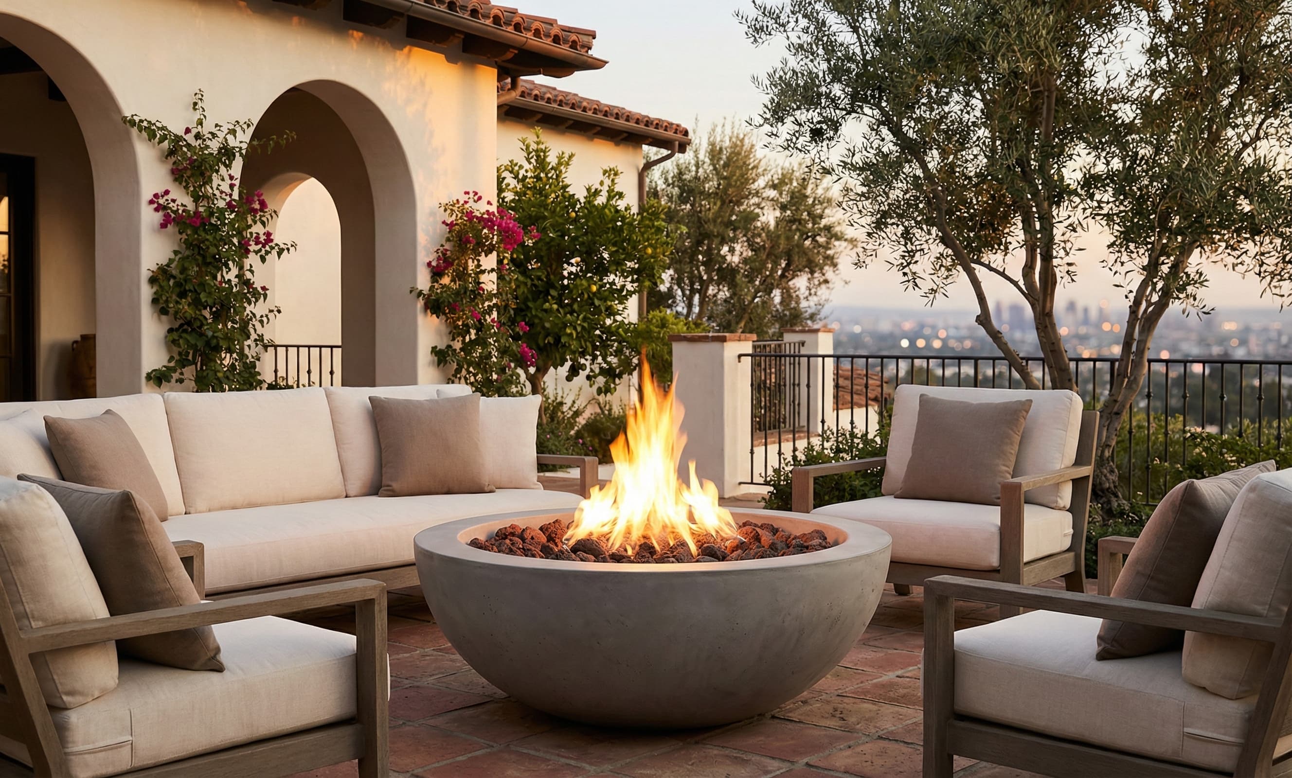 Prism Hardscapes Moderno 4 48-Inch 65,000 BTU Gas Round Fire Pit Bowl thumbnail 16