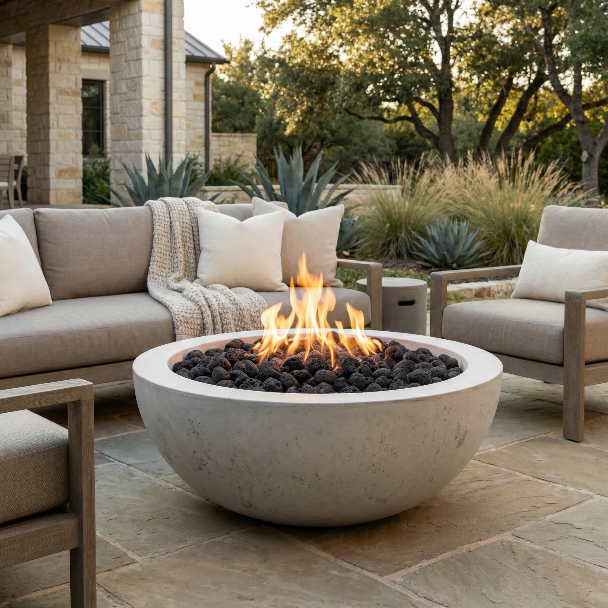 Prism Hardscapes Moderno 4 48-Inch 65,000 BTU Gas Round Fire Pit Bowl thumbnail 20