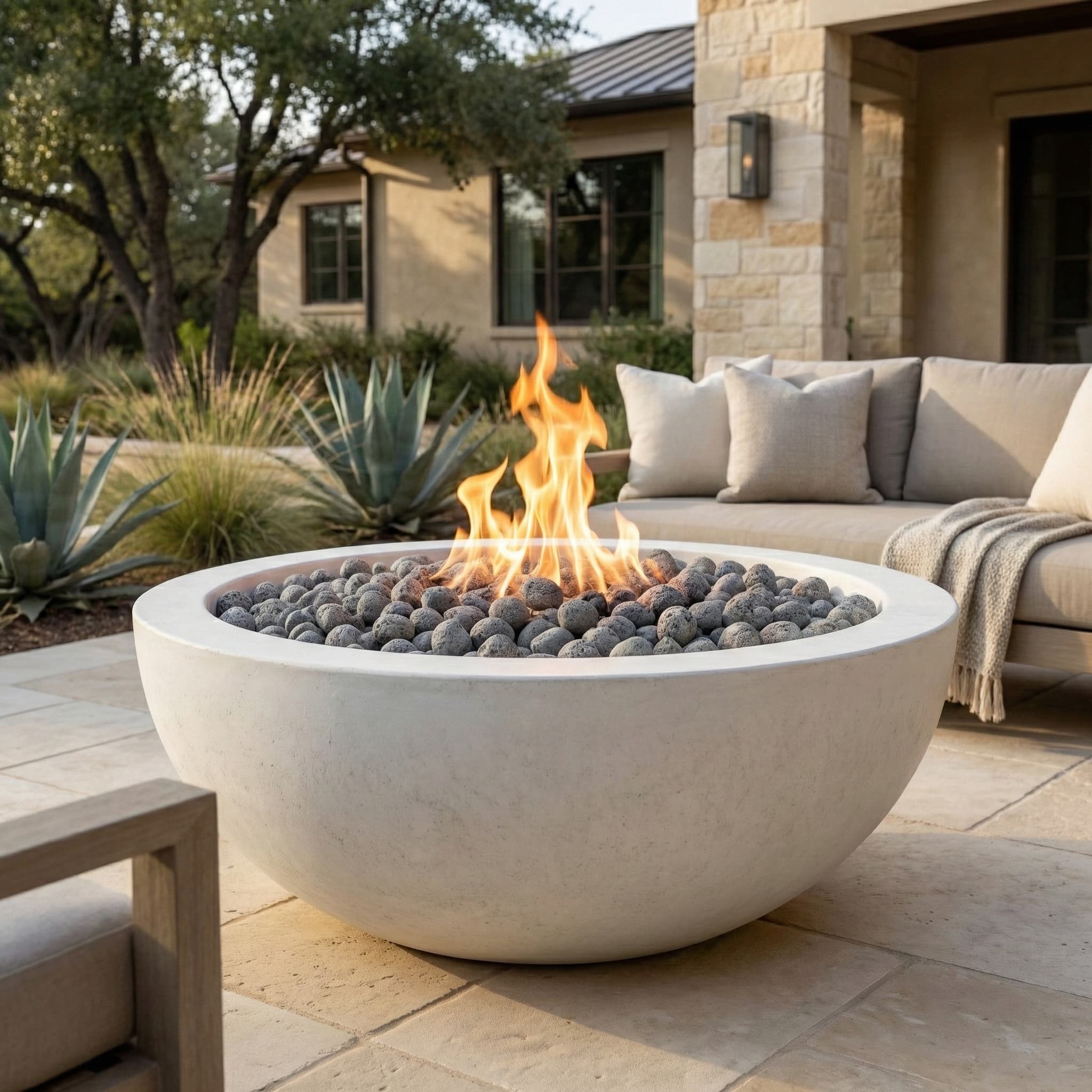 Prism Hardscapes Moderno 5 36-Inch 65,000 BTU Gas Round Fire Pit Bowl thumbnail 19